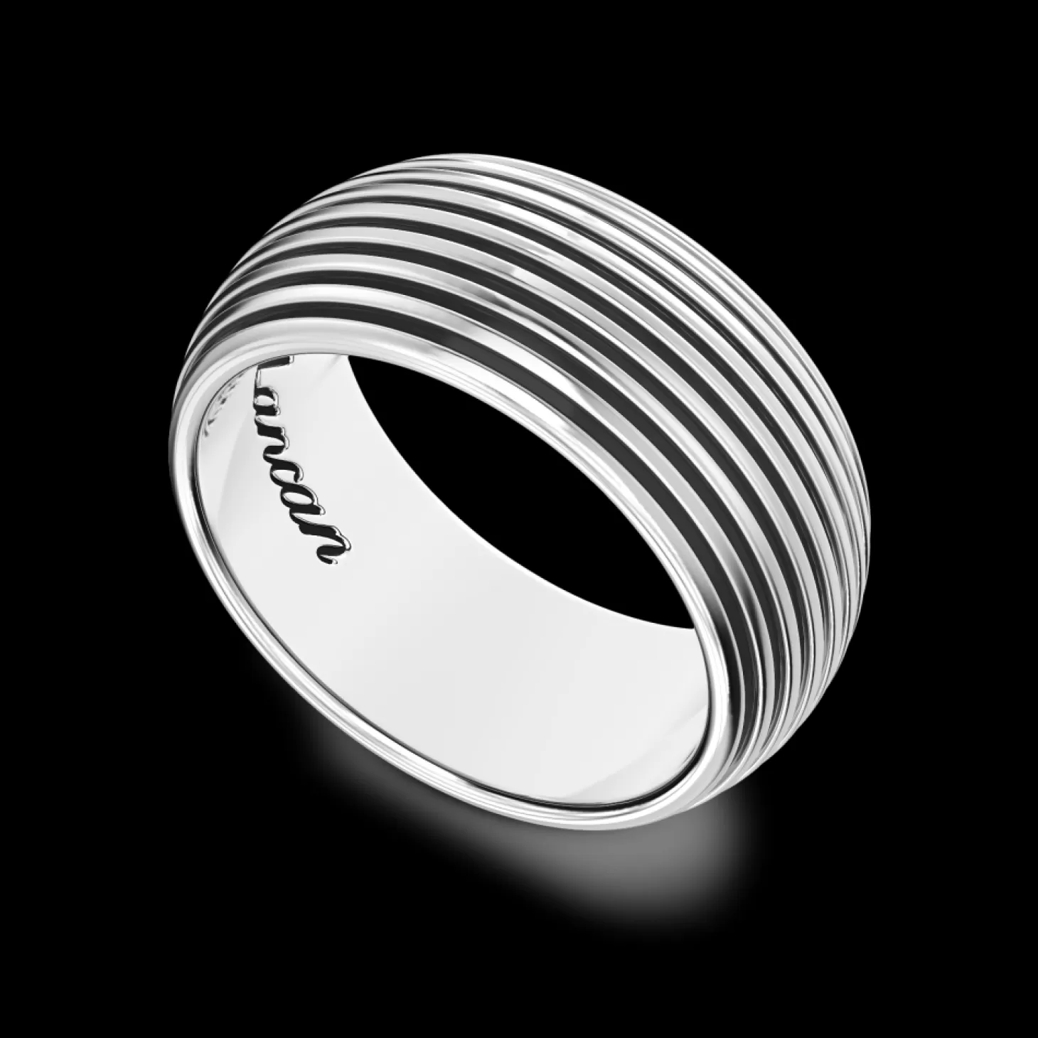 Zancan Gioielli Anello A Fede Zancan In Argento Con Striature.> Anelli