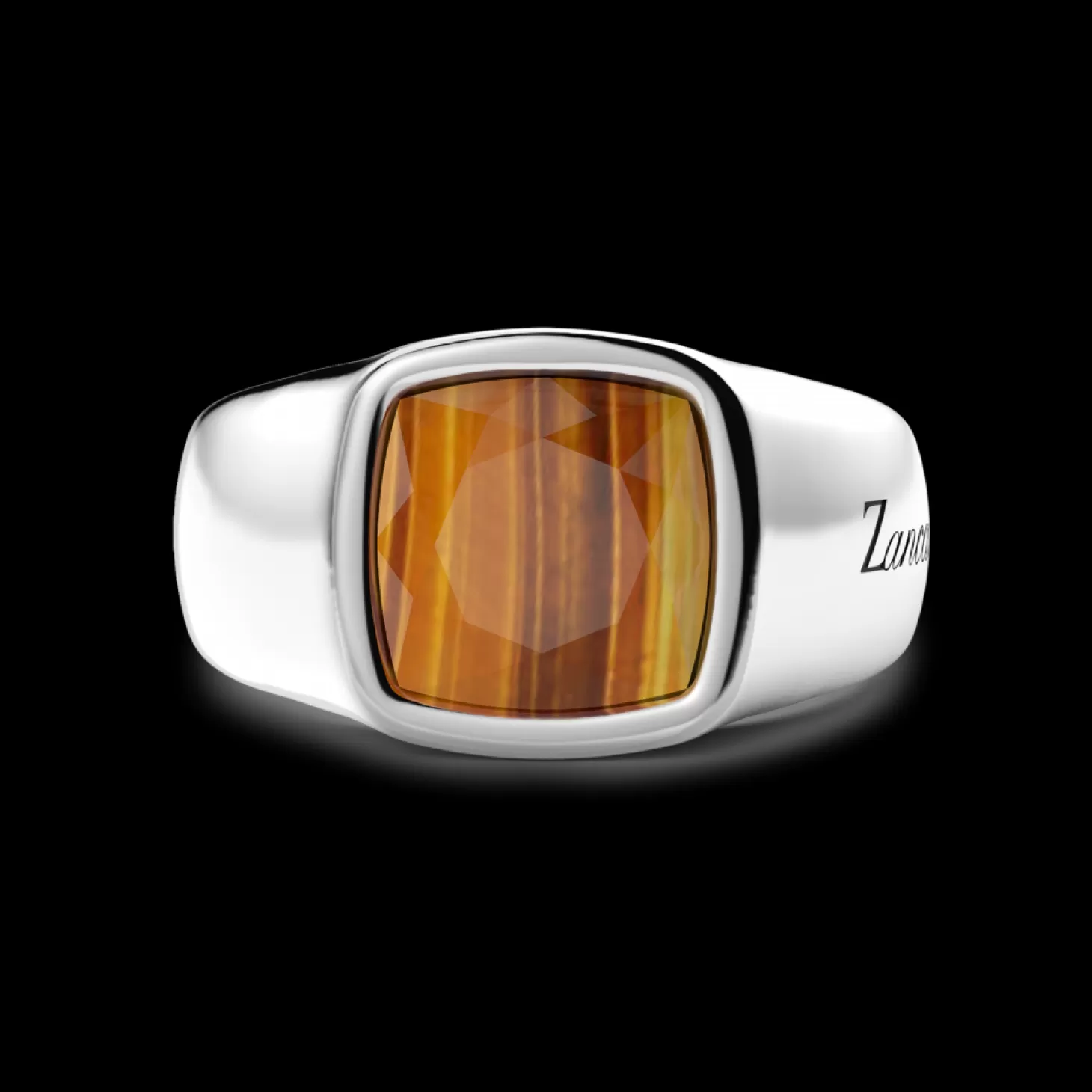 Zancan Gioielli Anello In Argento Con Occhio Di Tigre.> Anelli