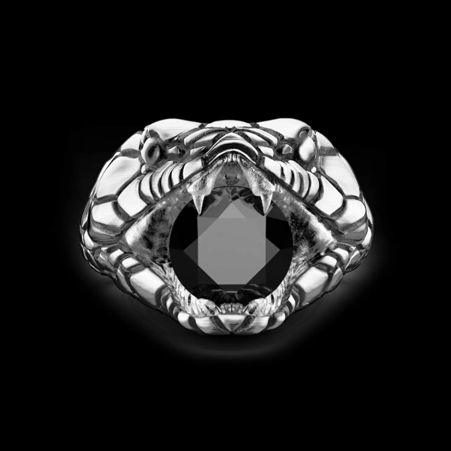 Zancan Gioielli Anello Zancan Cobra In Argento Con Finitura Vintage.> Anelli