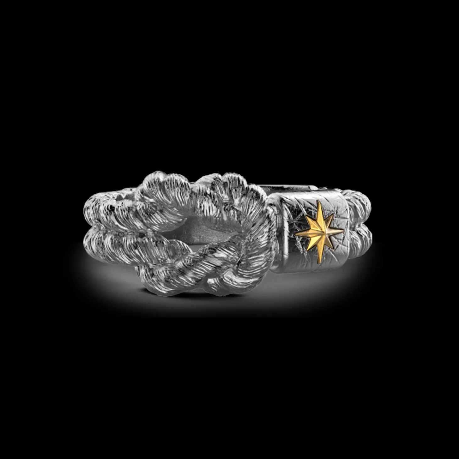 Zancan Gioielli Anello Zancan In Argento Brunito Con Nodo.> Anelli
