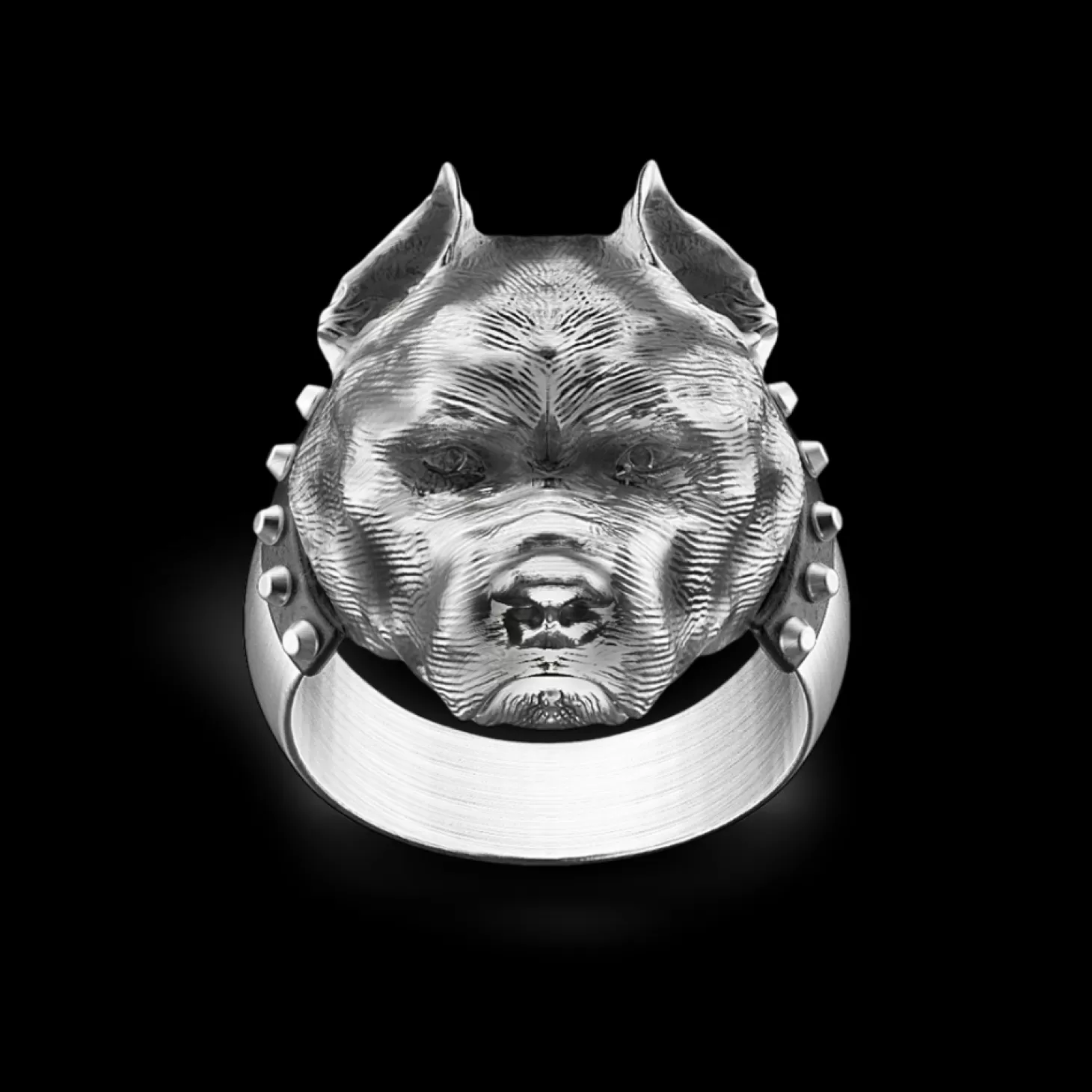 Zancan Gioielli Anello Zancan Pitbull In Argento Con Finitura Vintage.> Anelli