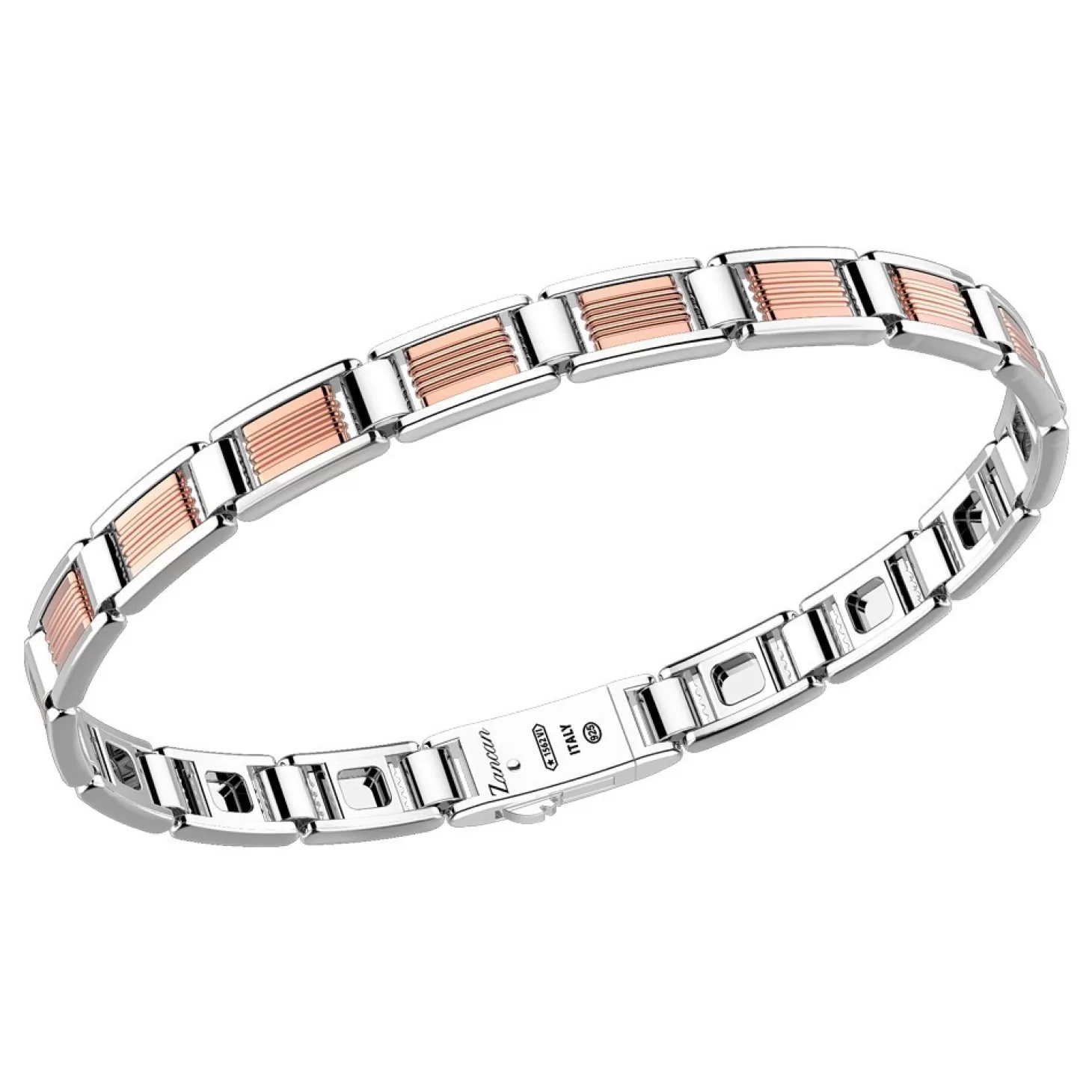 Zancan Gioielli Bracciale Solo Maglia Zancan In Oro Rosa 18K Ed Argento.> Bracciali