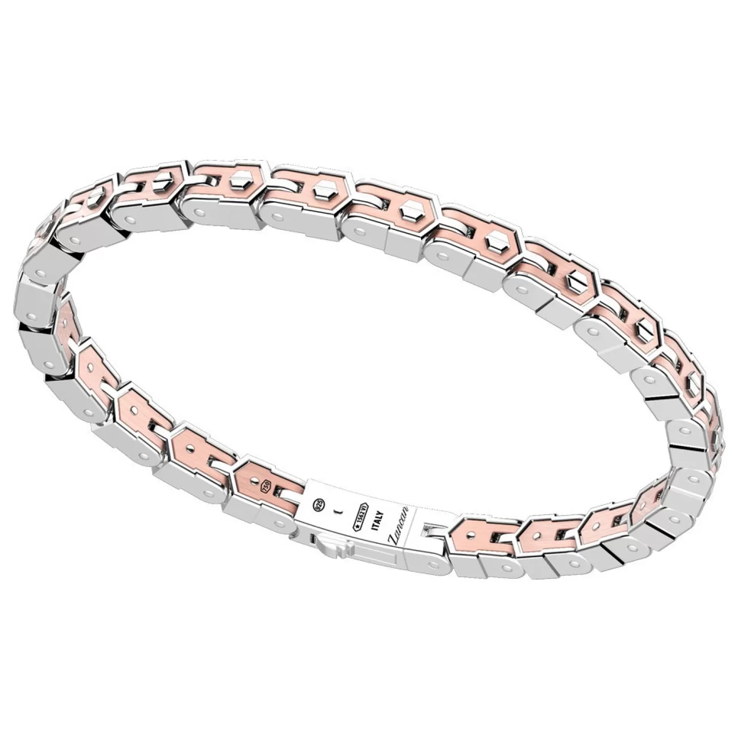 Zancan Gioielli Bracciale Solo Maglia Zancan In Oro Rosa 18K Ed Argento.> Bracciali