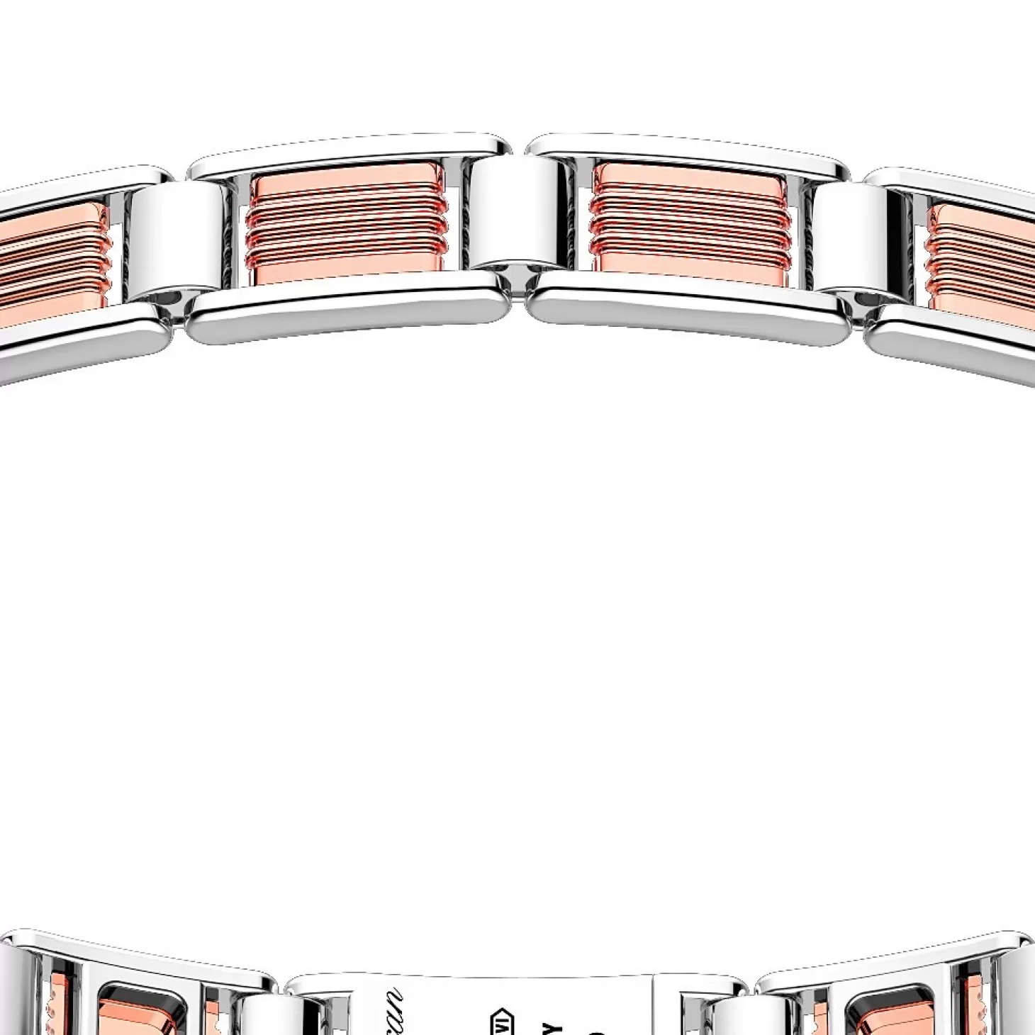 Zancan Gioielli Bracciale Solo Maglia Zancan In Oro Rosa 18K Ed Argento.> Bracciali