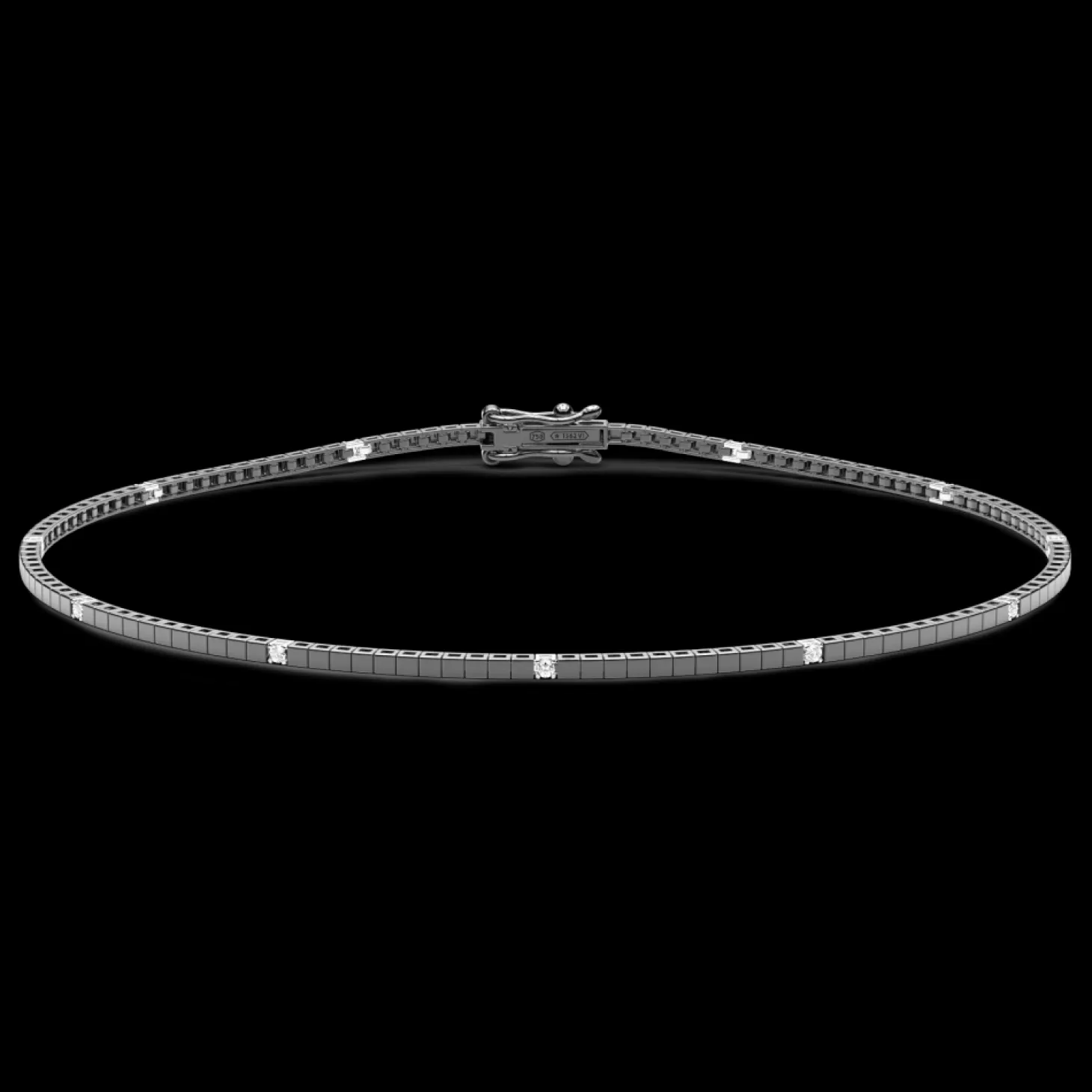 Zancan Gioielli Bracciale Tennis Zancan In Oro 18Kt Con Diamanti Bianchi.> Bracciali