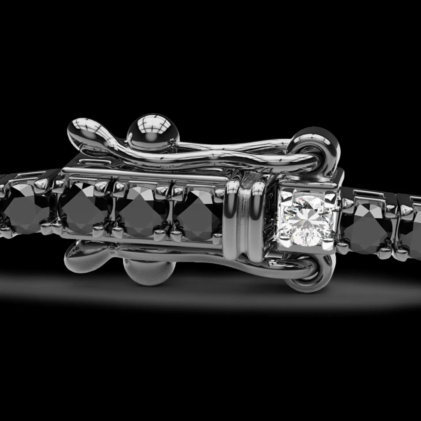 Zancan Gioielli Bracciale Tennis Zancan In Oro 18Kt Con Diamanti Neri E Bianchi.> Bracciali