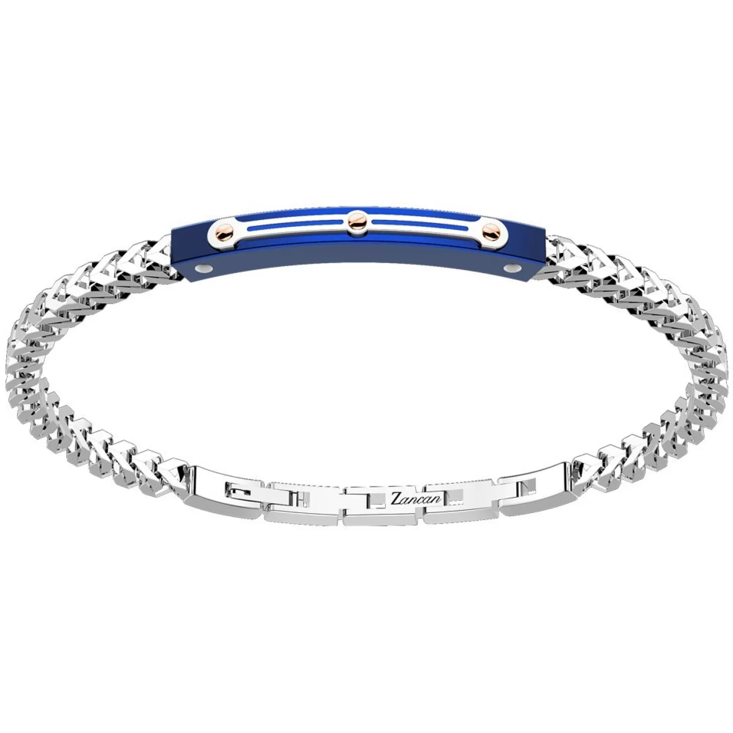 Zancan Gioielli Bracciale Zancan In Acciaio Con Targa.> Bracciali