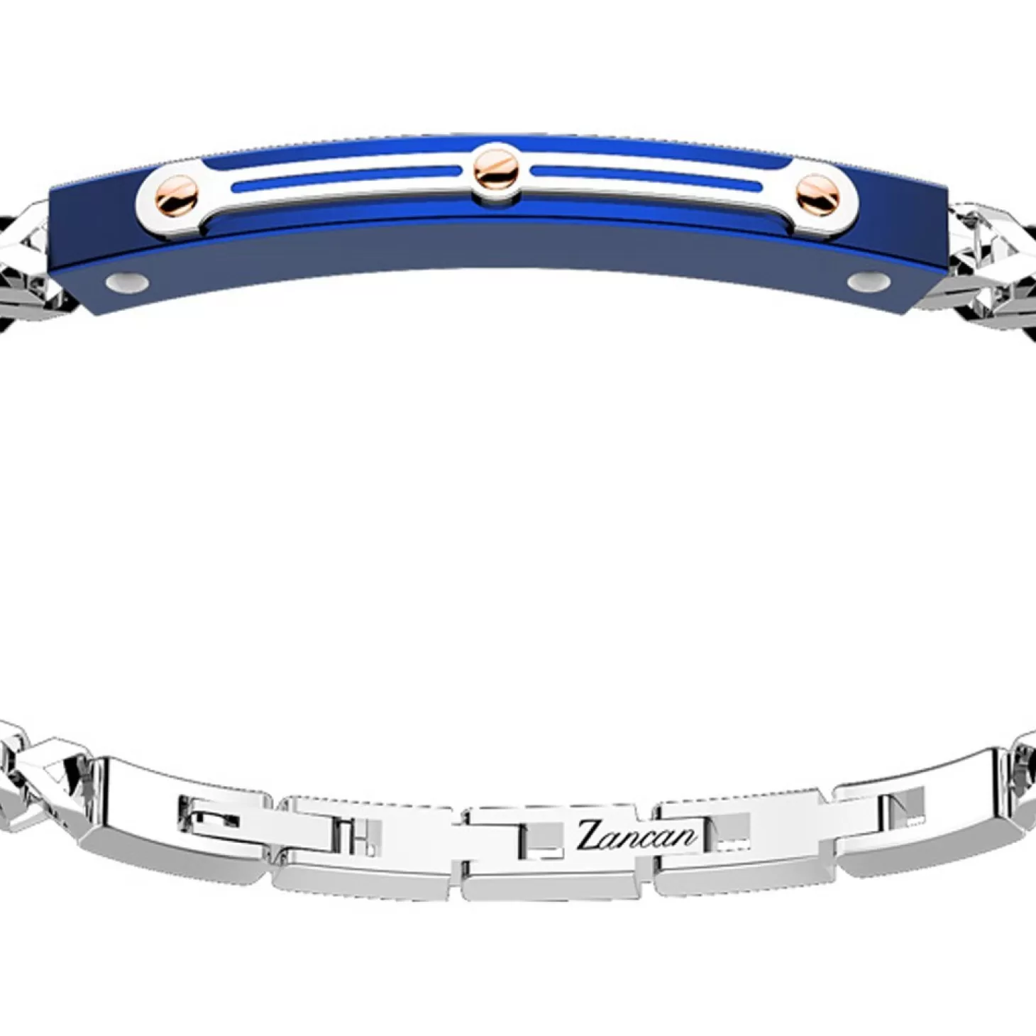 Zancan Gioielli Bracciale Zancan In Acciaio Con Targa.> Bracciali