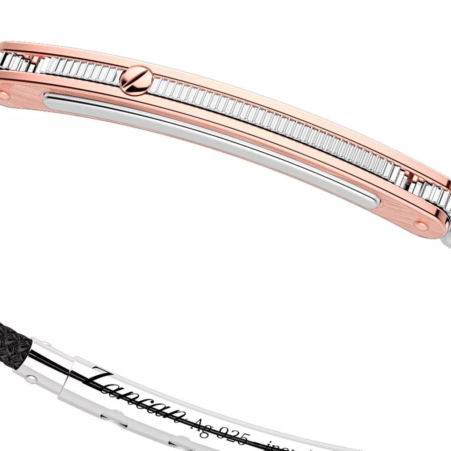 Zancan Gioielli Bracciale Zancan In Argento Con Inserti In Oro 18K E Kevlar.> Bracciali