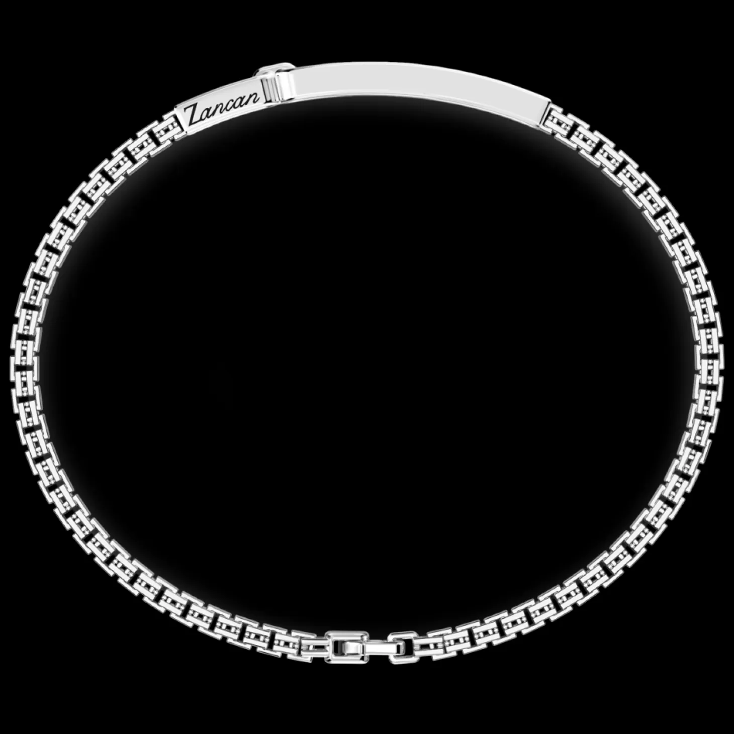 Zancan Gioielli Bracciale Zancan In Argento Con Pietre Nere.> Bracciali