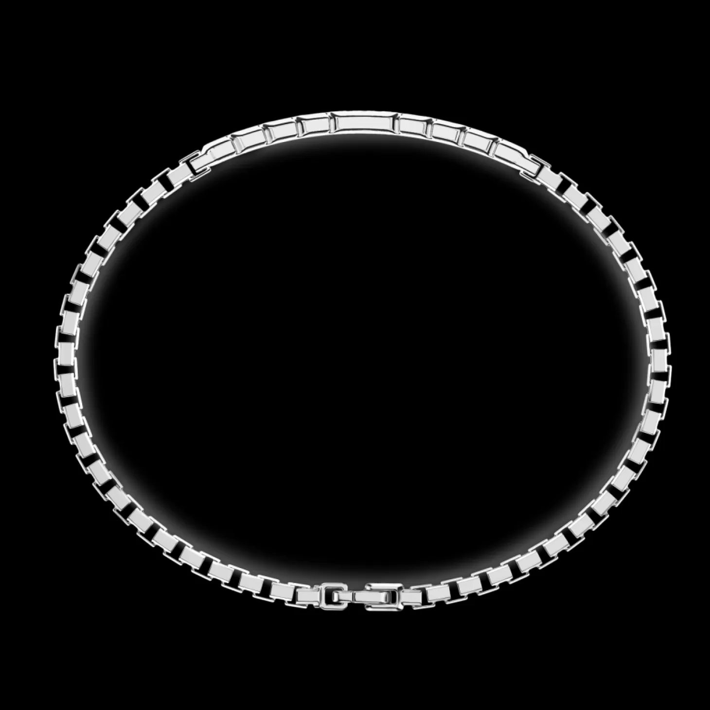 Zancan Gioielli Bracciale Zancan In Argento Con Targa E Pietre Nere.> Bracciali