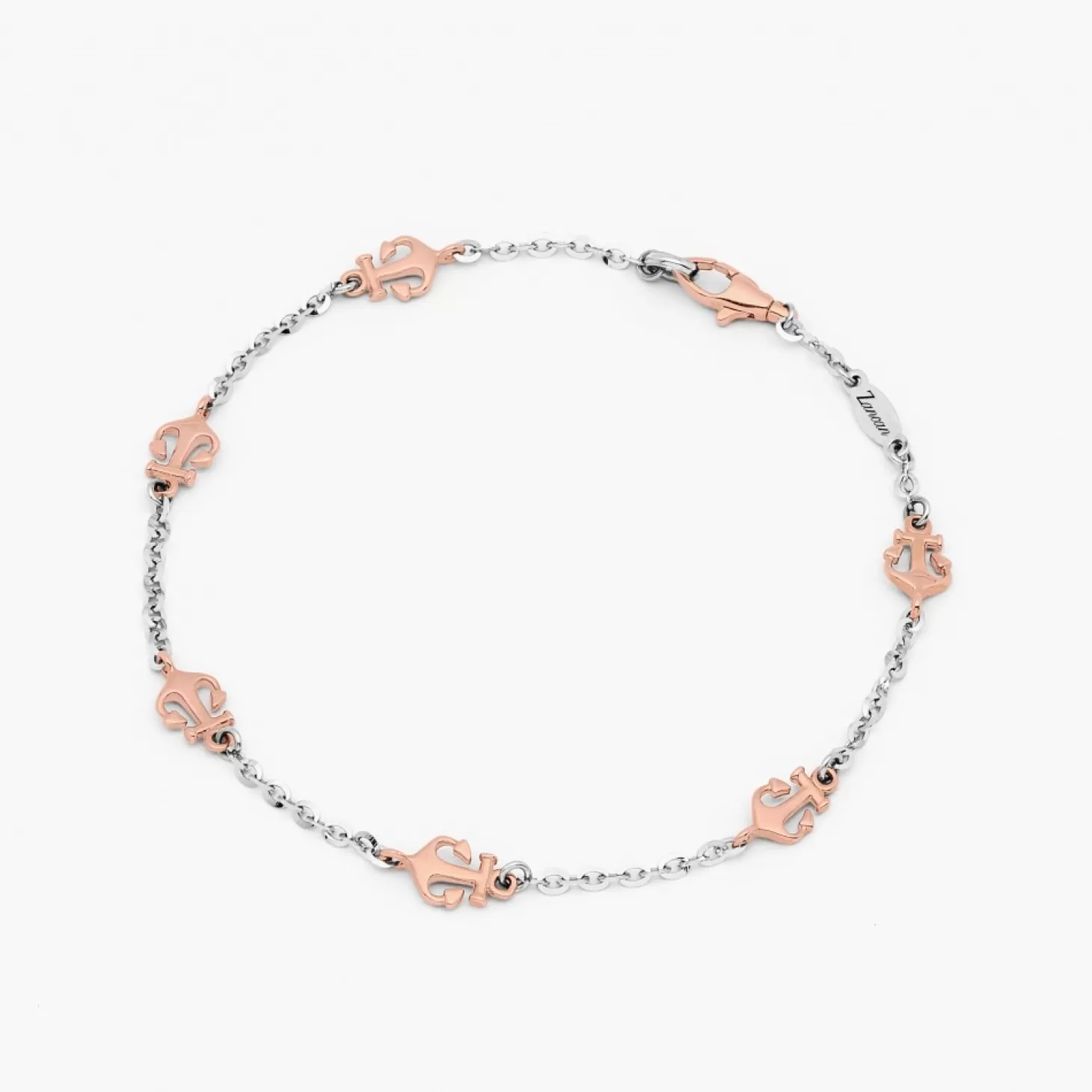 Zancan Gioielli Braccialezancan In Oro Bianco E Ancora> Bracciali
