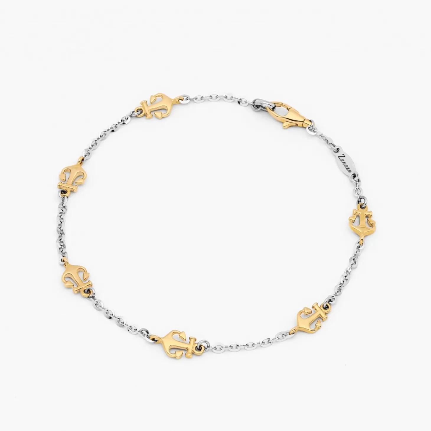 Zancan Gioielli Braccialezancan In Oro Bianco E Ancora> Bracciali