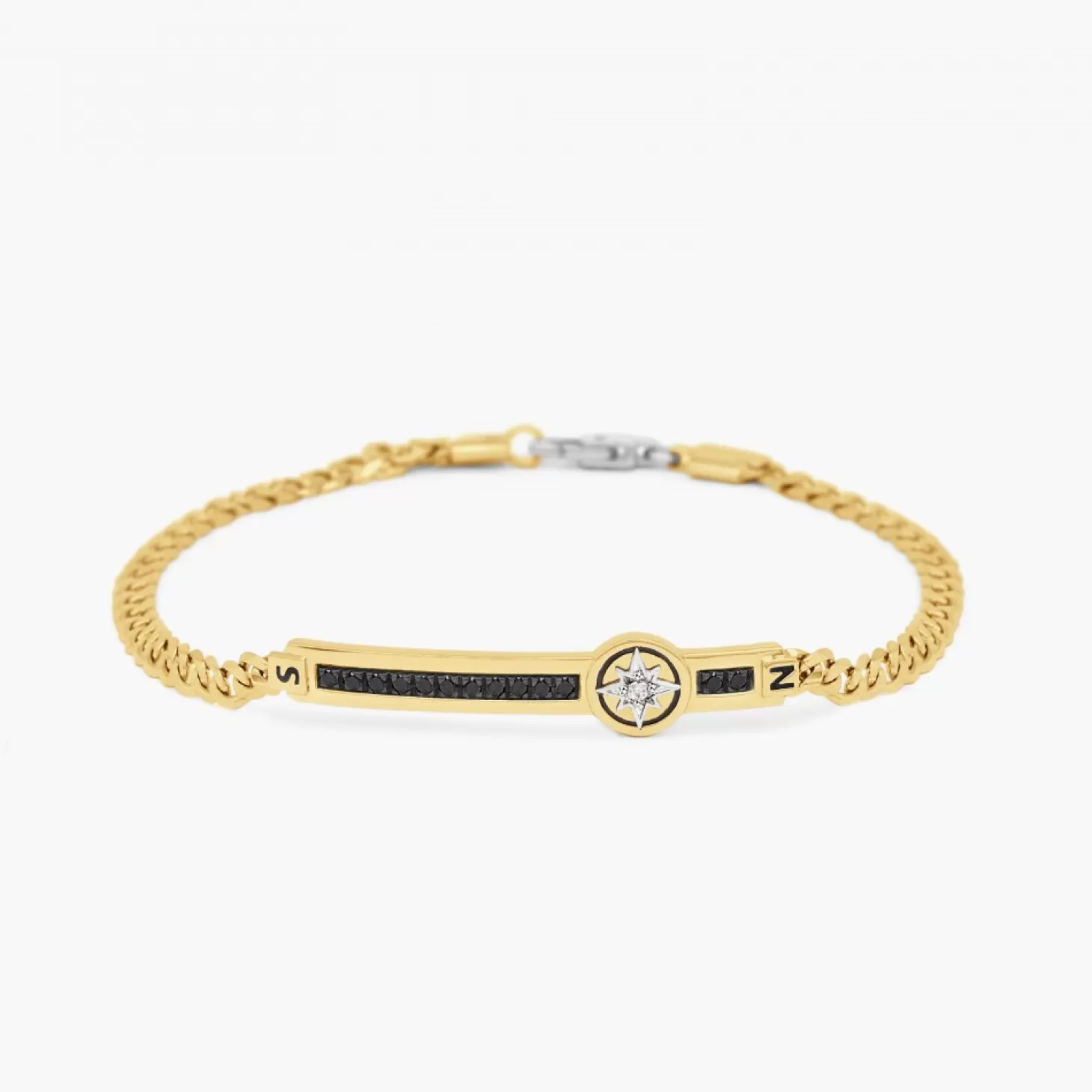 Zancan Gioielli Braccialezancan In Oro Giallo Con Diamanti E Rosa Dei Venti.> Bracciali