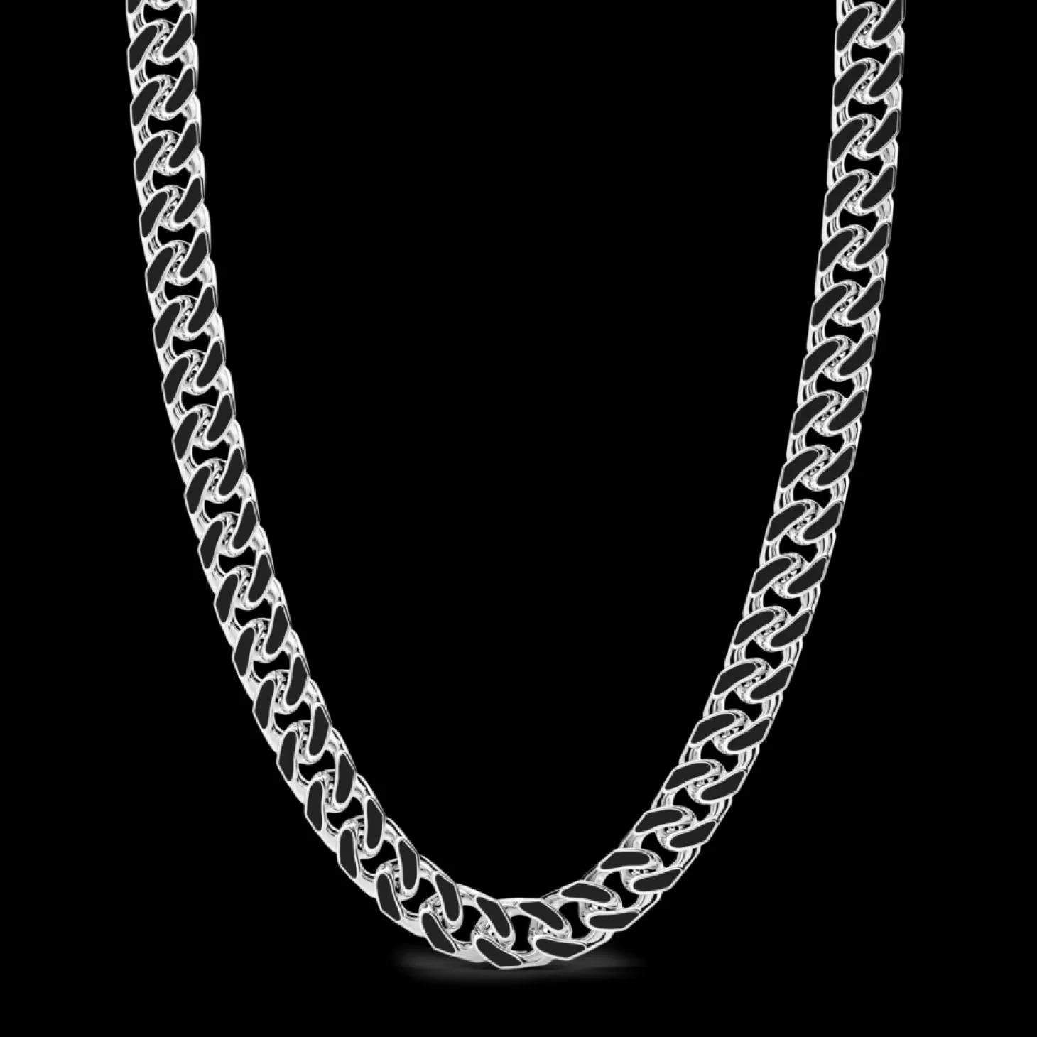 Zancan Gioielli Collana A Grumette Zanca In Argento Con Smalto Nero.> Collane