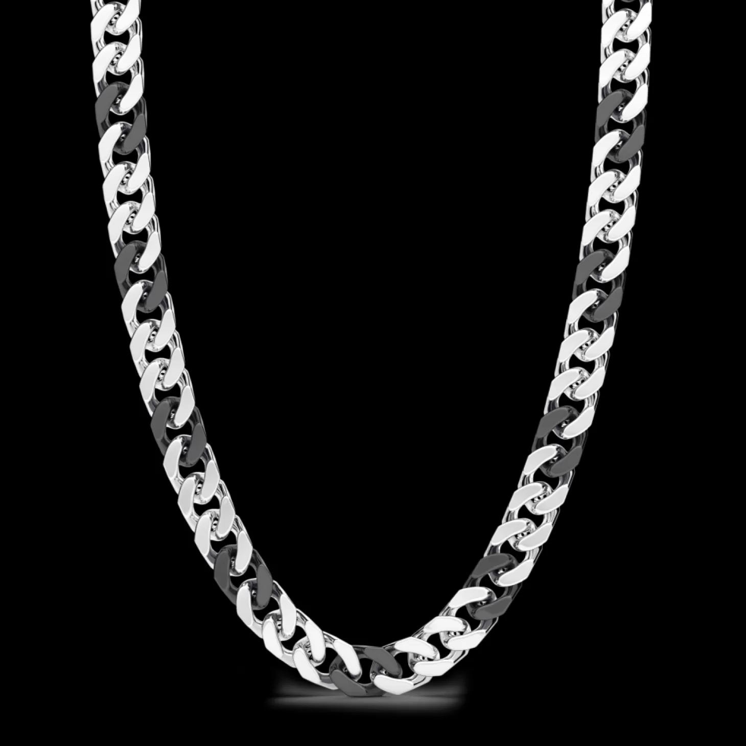 Zancan Gioielli Collana A Grumette Zanca In Argento E Ceramica Nera.> Collane
