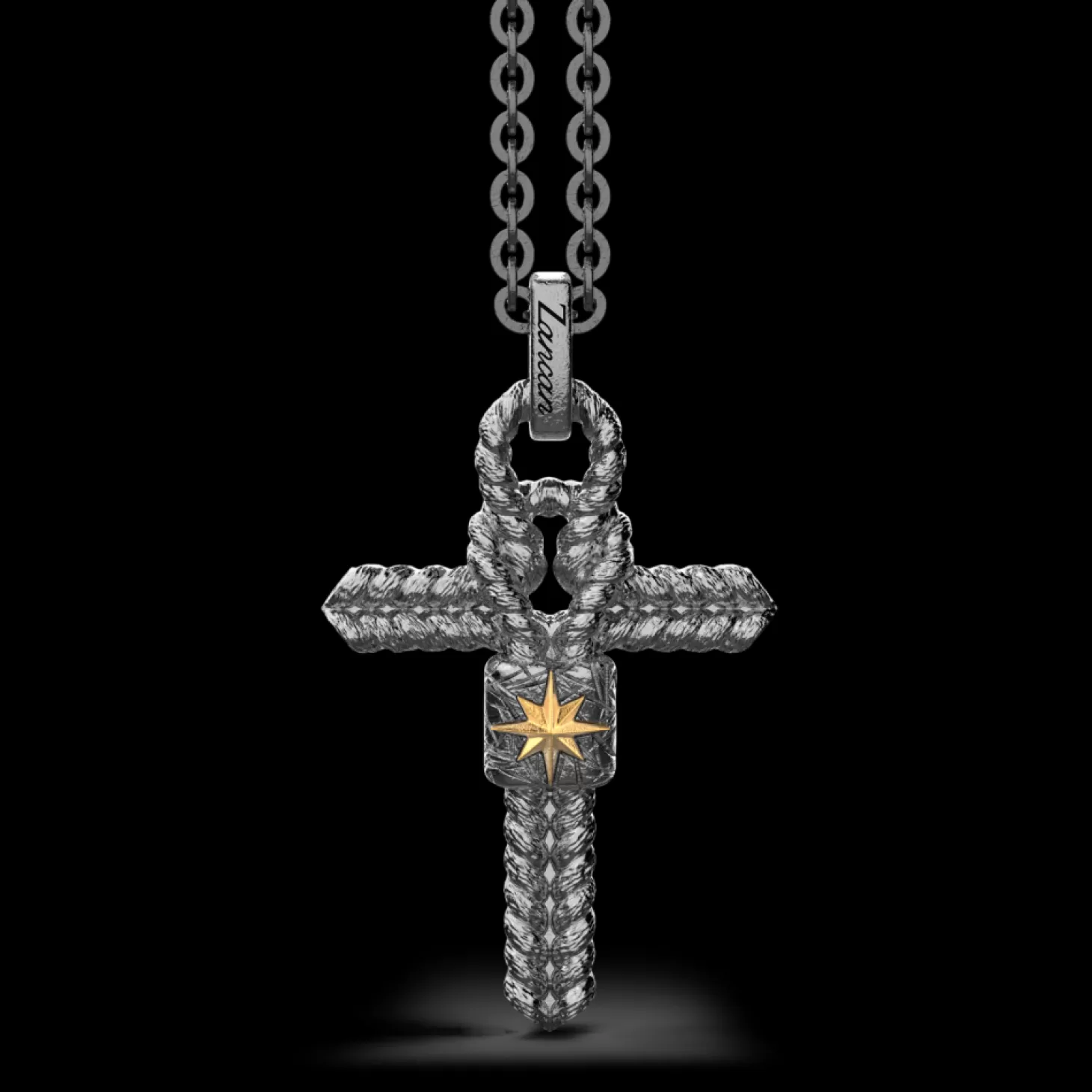 Zancan Gioielli Collana In Argento Con Croce E Nodo Piccolo.> Collane