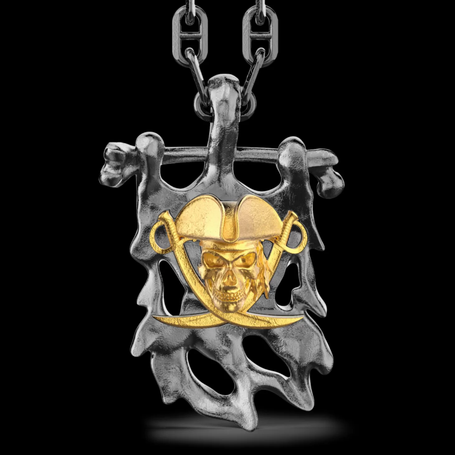 Zancan Gioielli Collana In Argento Con Pendente A Pirata.> Collane