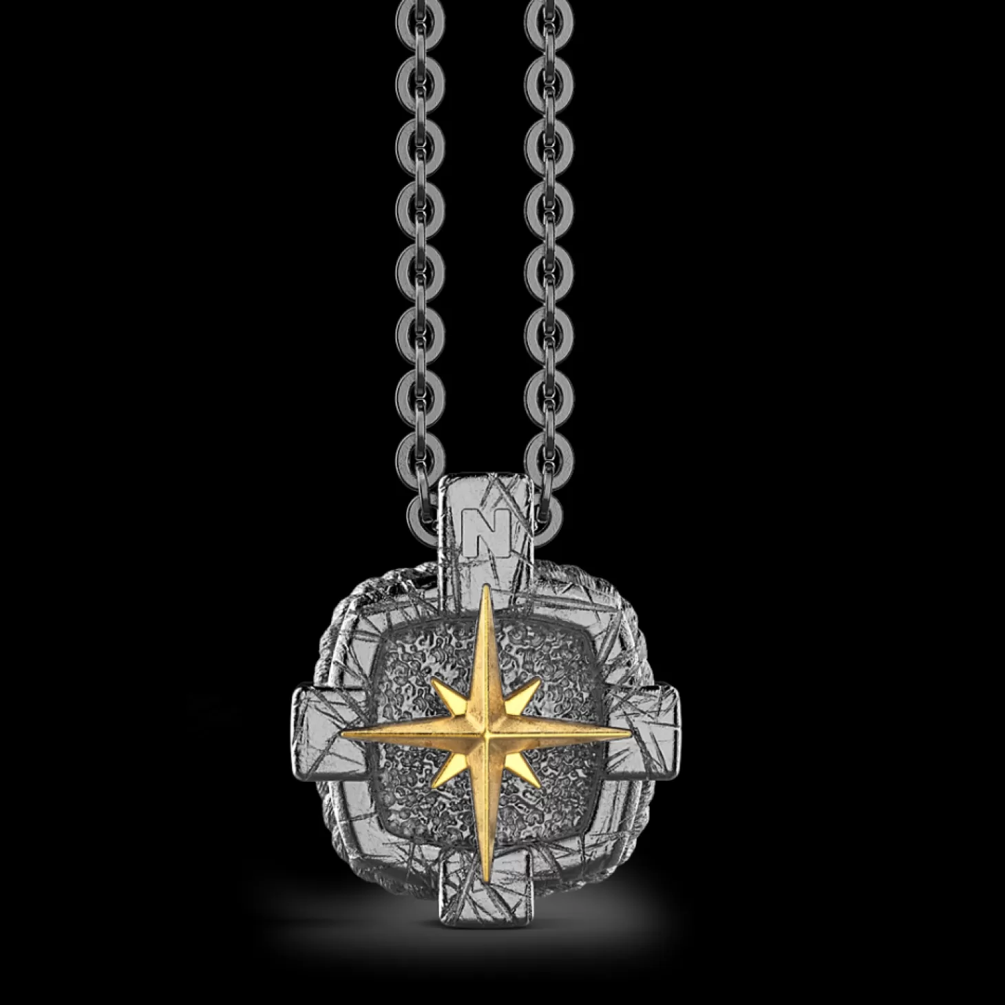 Zancan Gioielli Collana Zancan In Argento Brunito Con Rosa Dei Venti.> Collane