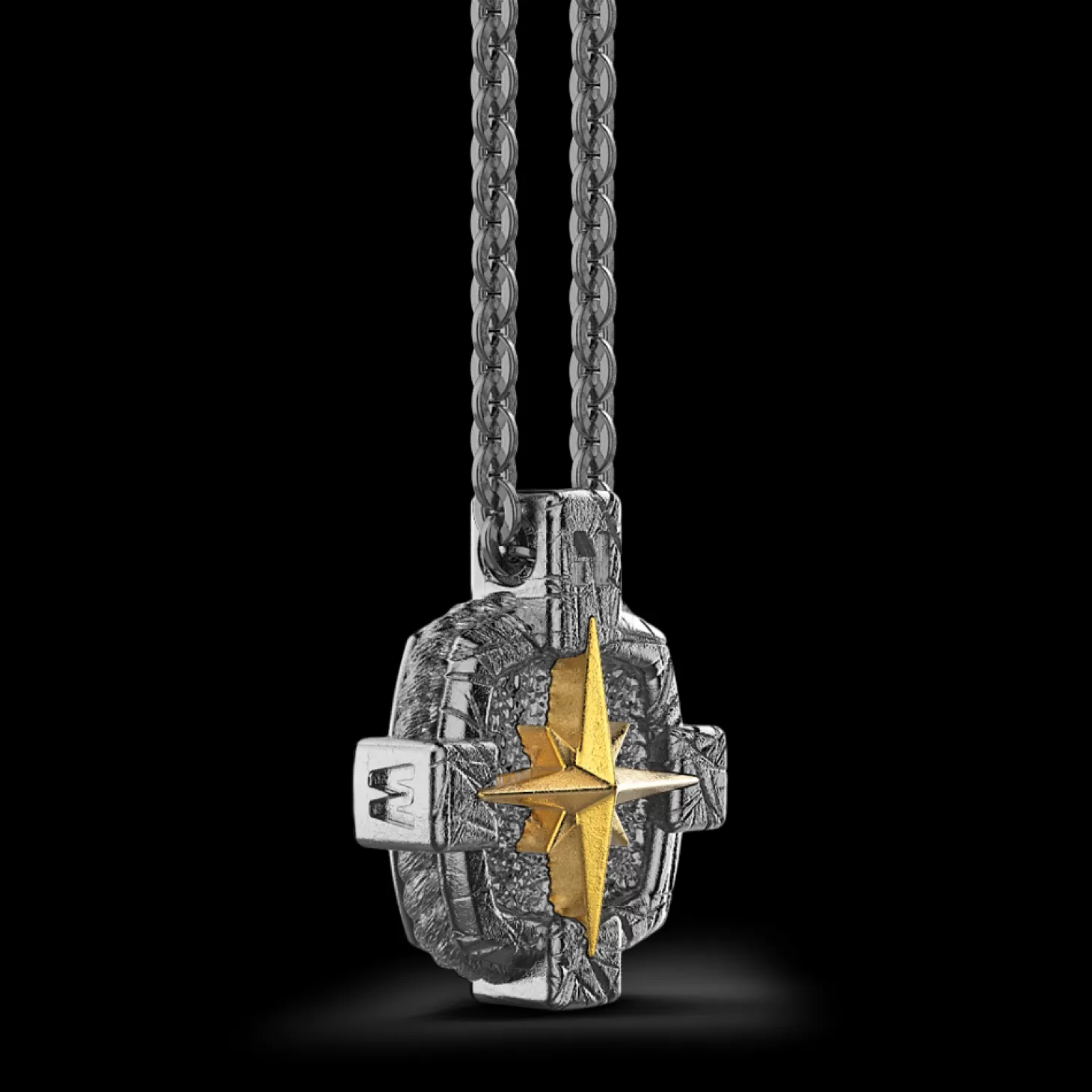 Zancan Gioielli Collana Zancan In Argento Brunito Con Rosa Dei Venti.> Collane