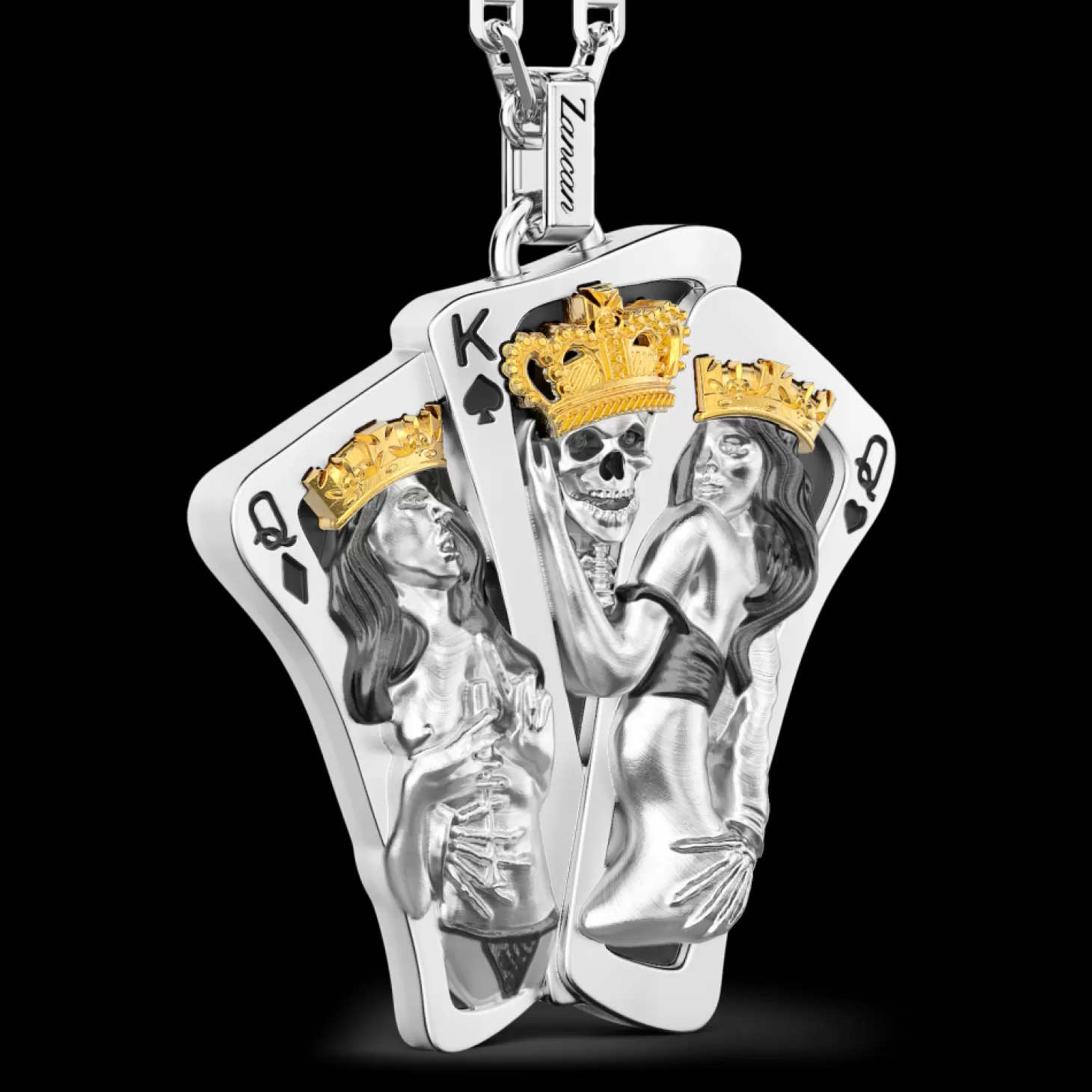 Zancan Gioielli Collana Zancan In Argento Con Pendente A Carte Da Gioco.> Collane