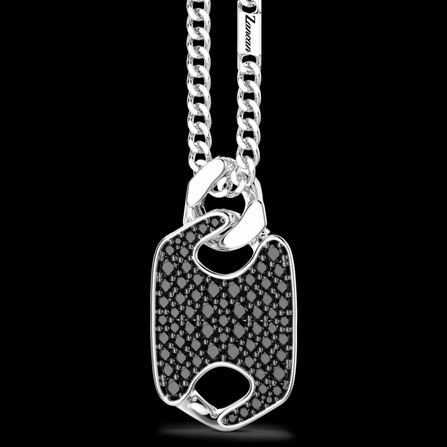 Zancan Gioielli Collana Zancan In Argento Con Pendente A Targa E Pietre.> Collane