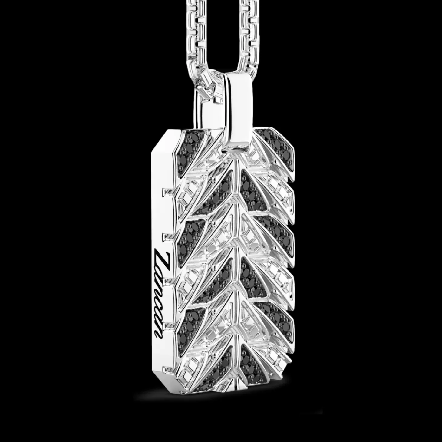 Zancan Gioielli Collana Zancan In Argento Con Pendente A Targa E Pietre.> Collane