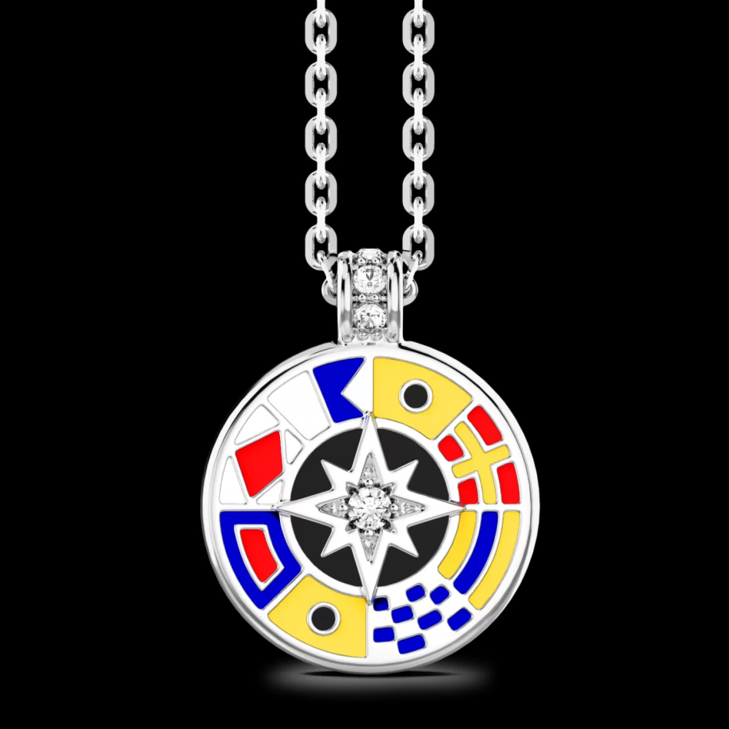 Zancan Gioielli Collana Zancan In Argento Con Pendente E Dettagli Smaltati.> Collane