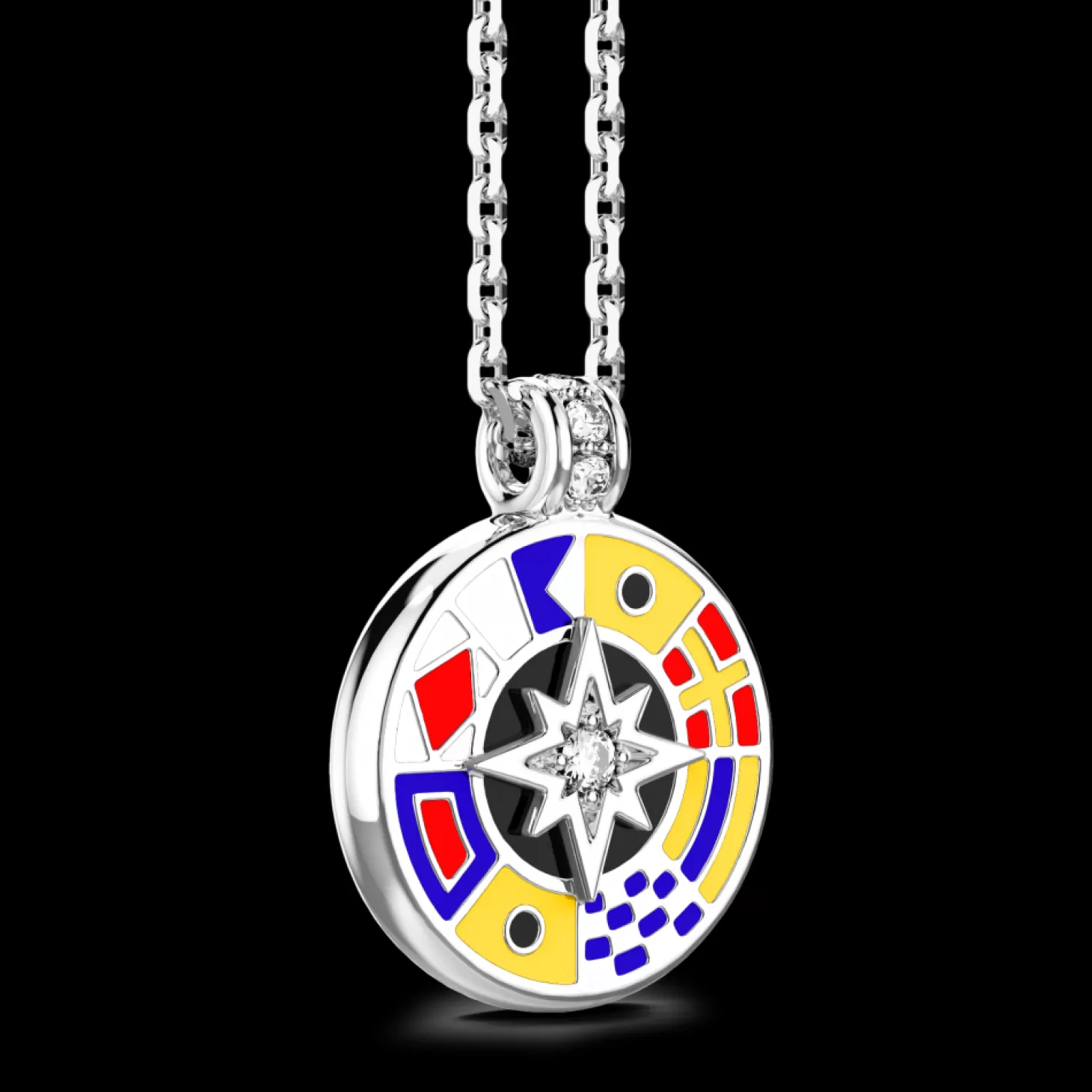 Zancan Gioielli Collana Zancan In Argento Con Pendente E Dettagli Smaltati.> Collane