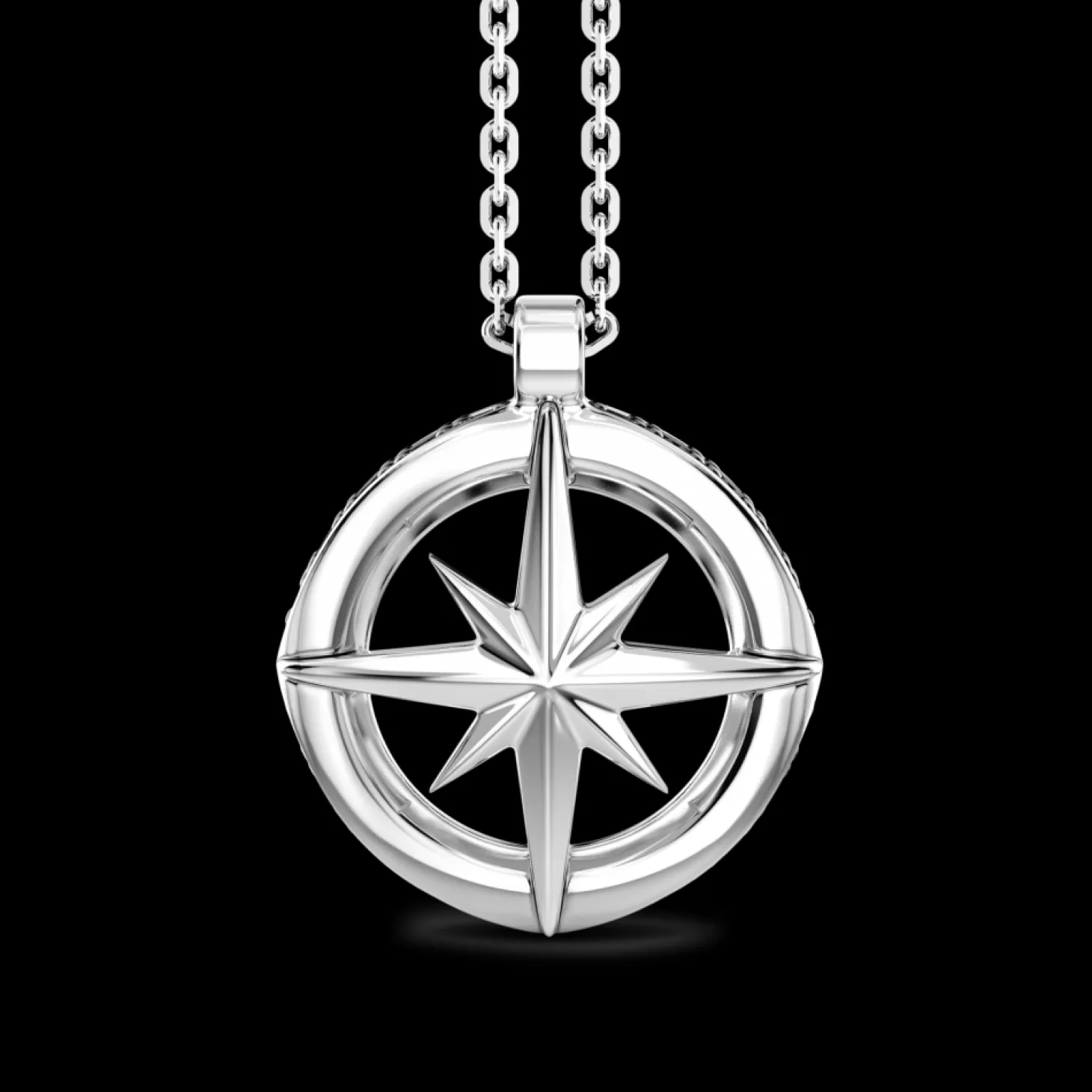 Zancan Gioielli Collana Zancan In Argento Con Pendete A Rosa Dei Venti.> Collane