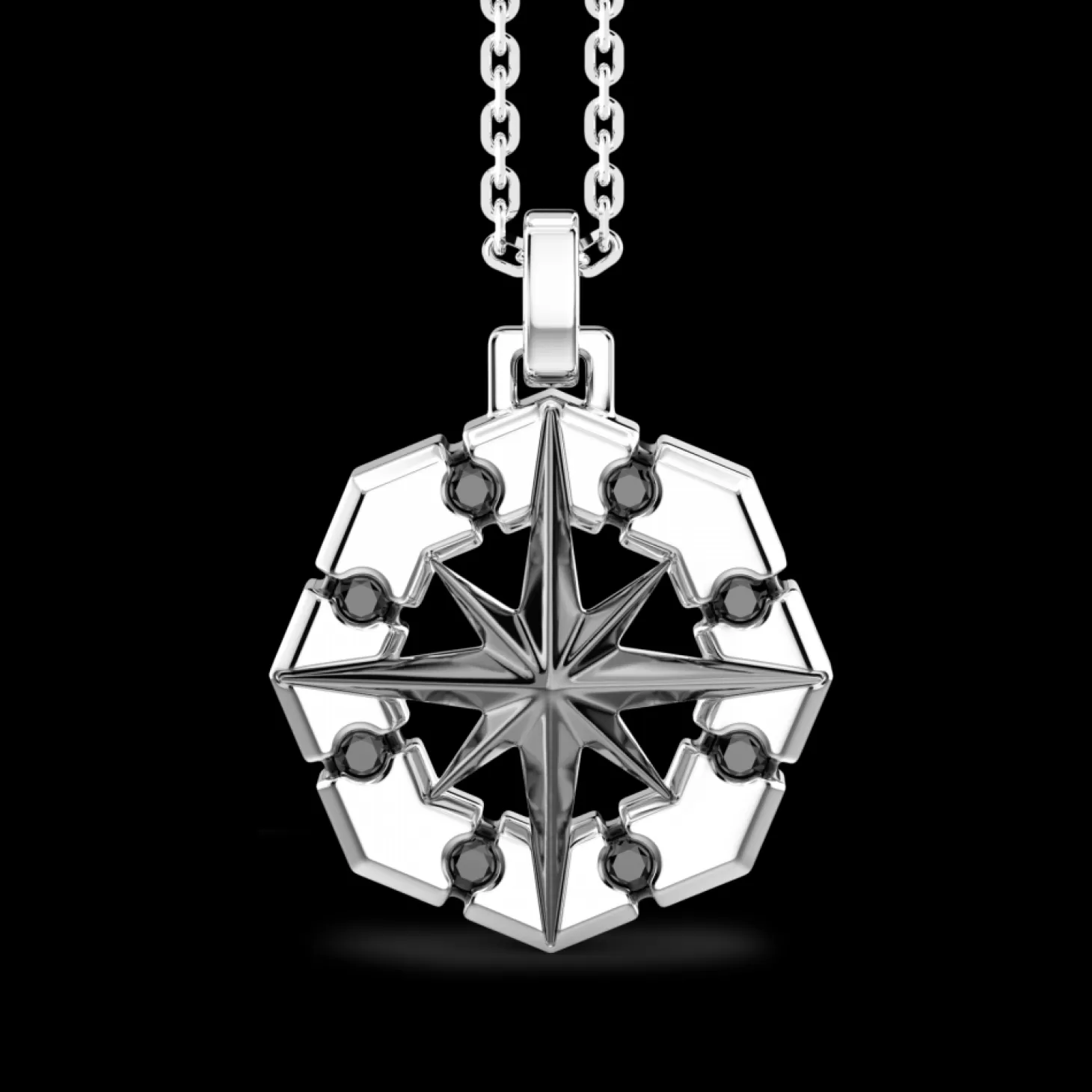 Zancan Gioielli Collana Zancan In Argento Con Pendete A Rosa Dei Venti.> Collane