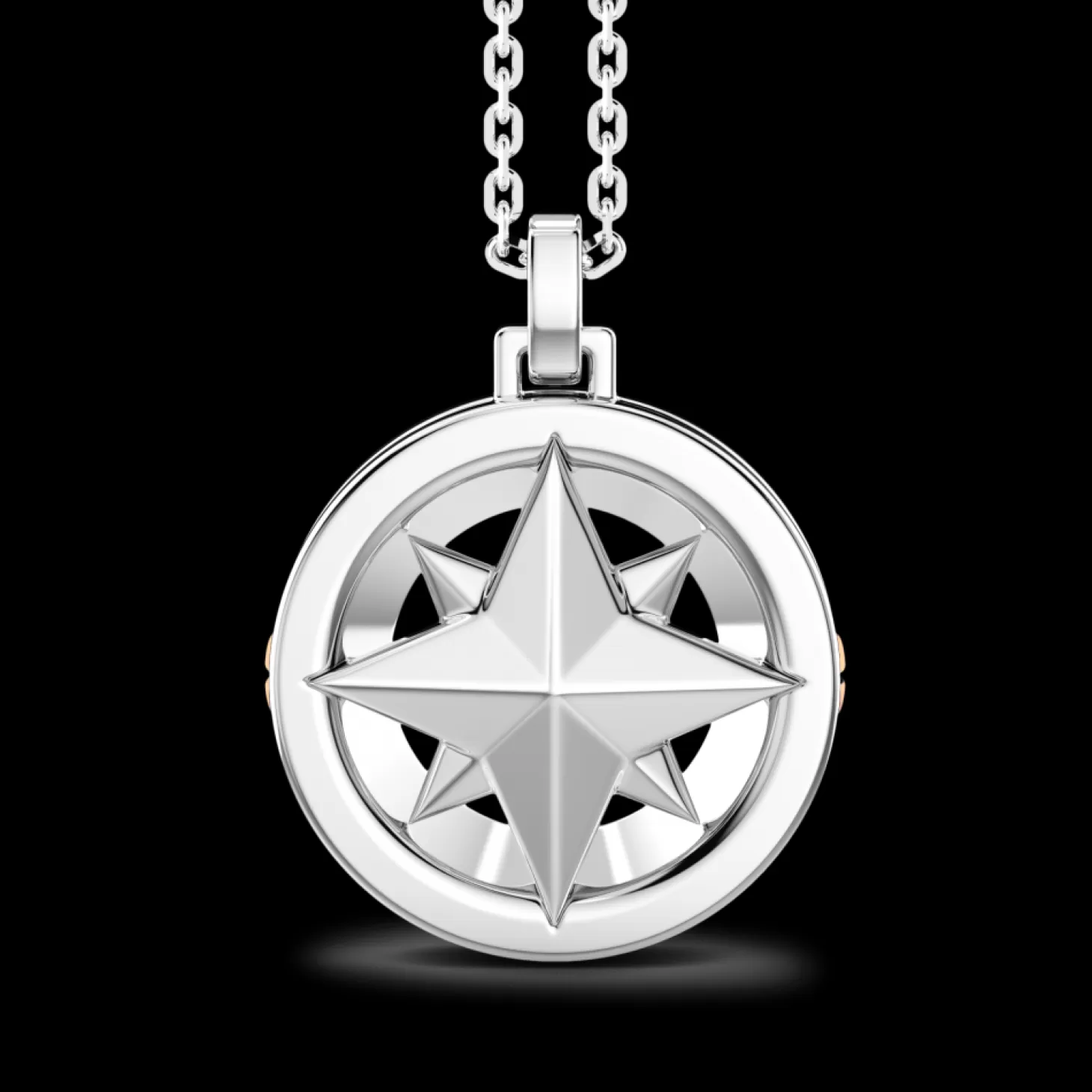 Zancan Gioielli Collana Zancan In Argento Con Pendete A Rosa Dei Venti.> Collane