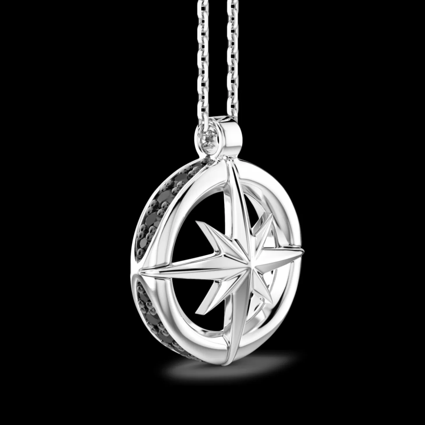 Zancan Gioielli Collana Zancan In Argento Con Pendete A Rosa Dei Venti.> Collane