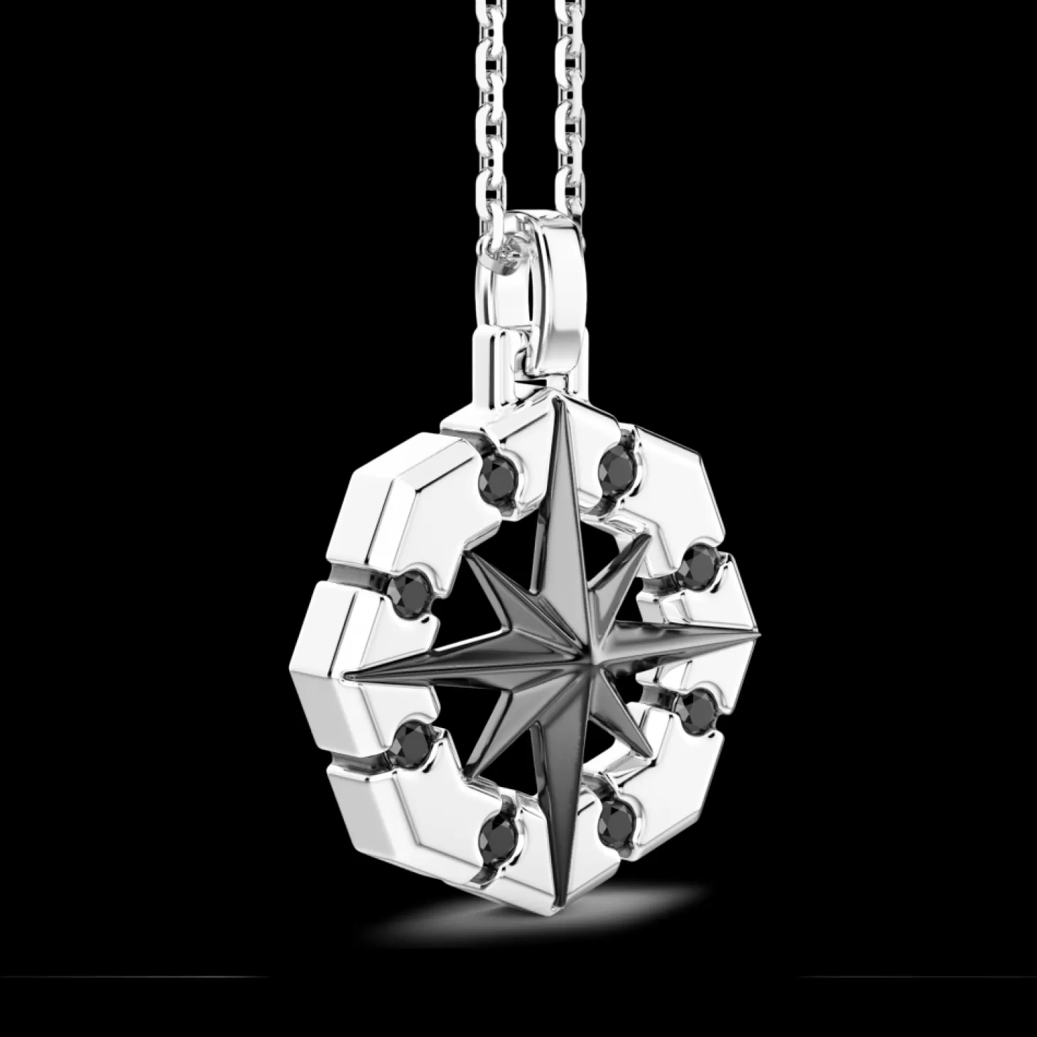 Zancan Gioielli Collana Zancan In Argento Con Pendete A Rosa Dei Venti.> Collane