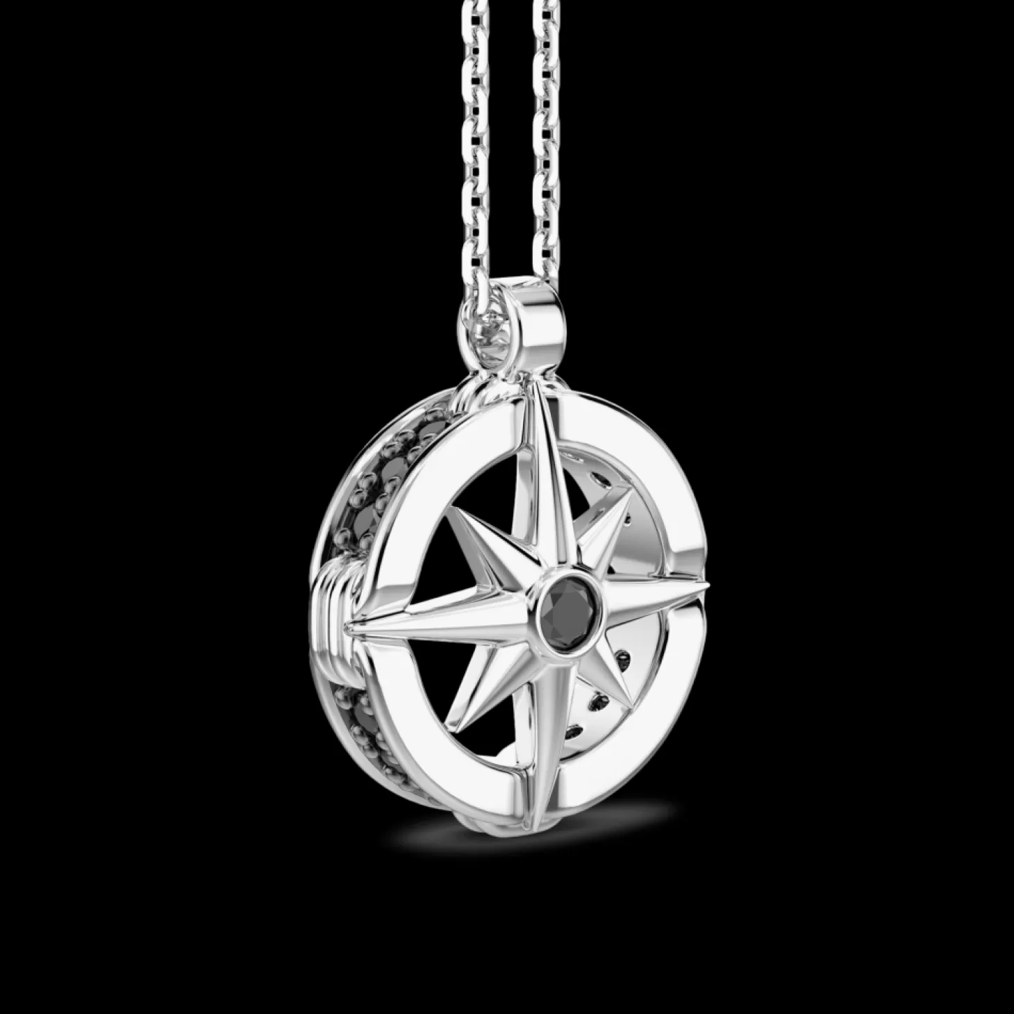 Zancan Gioielli Collana Zancan In Argento Con Pendete A Rosa Dei Venti.> Collane