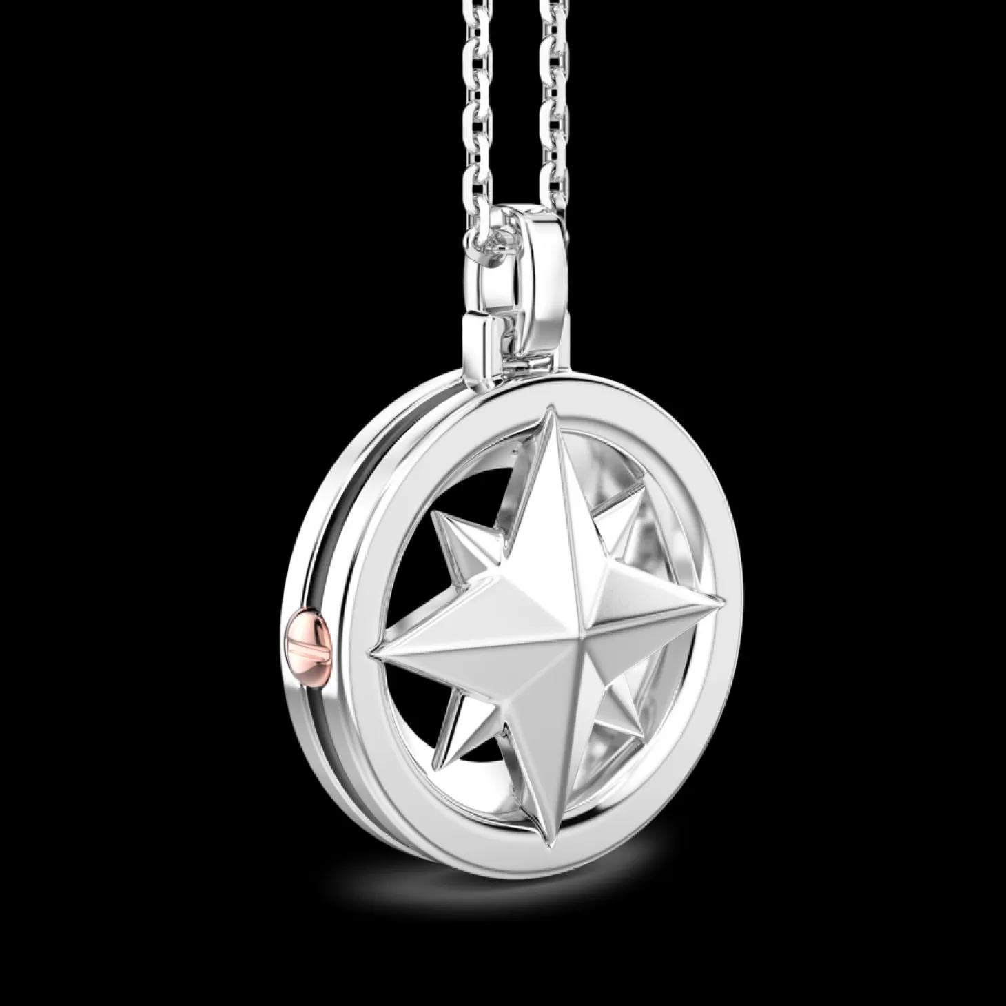 Zancan Gioielli Collana Zancan In Argento Con Pendete A Rosa Dei Venti.> Collane