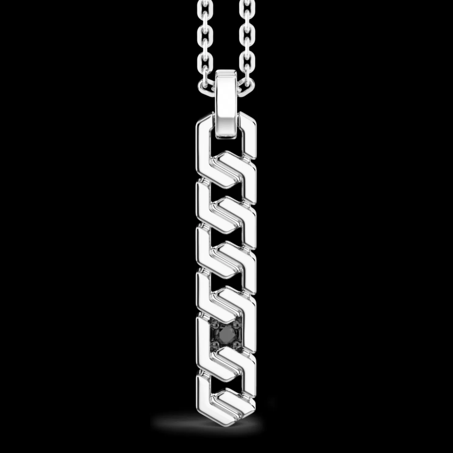 Zancan Gioielli Collana Zancan In Argento Con Pendete A Targa Verticale.> Collane