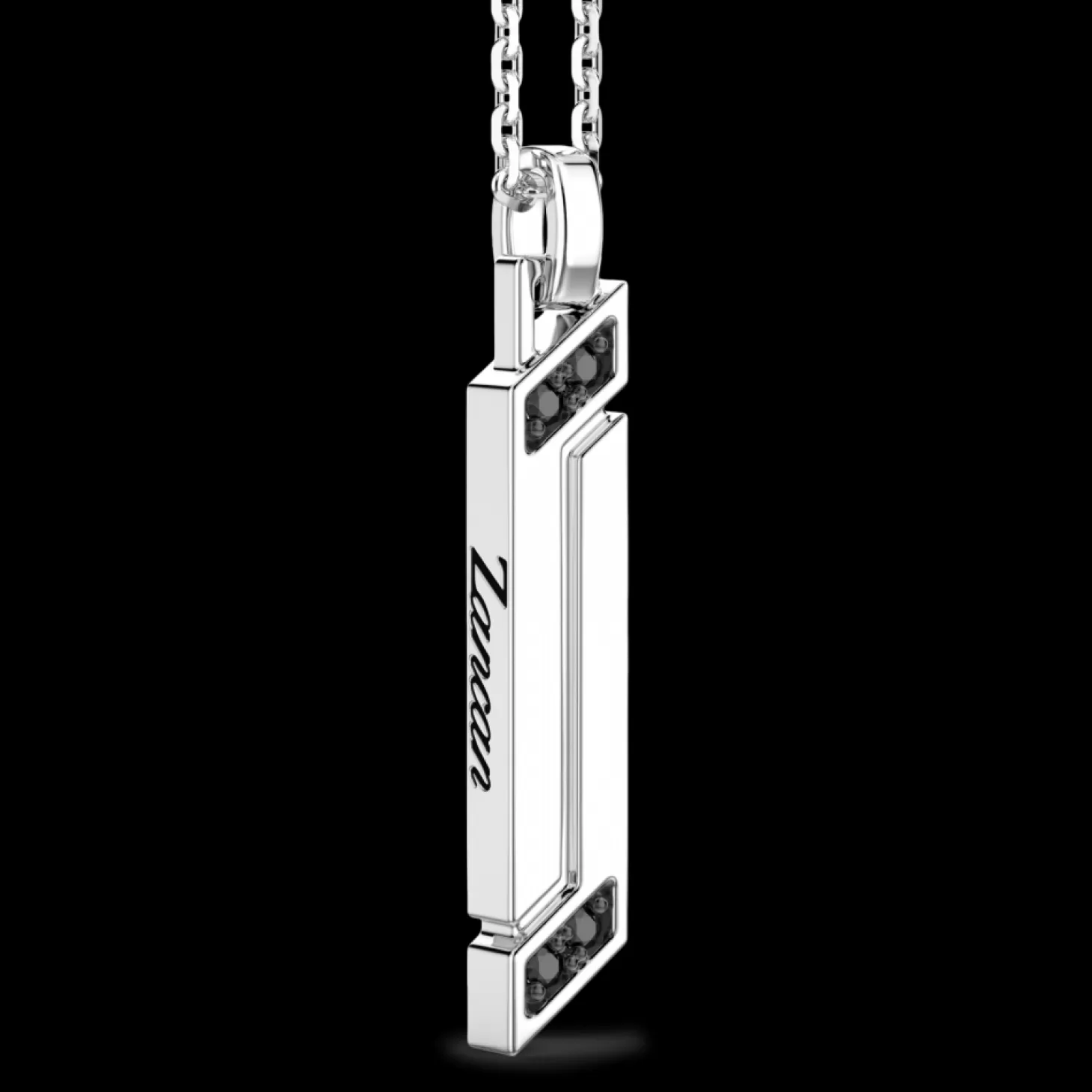 Zancan Gioielli Collana Zancan In Argento Con Pendete A Targa Verticale.> Collane