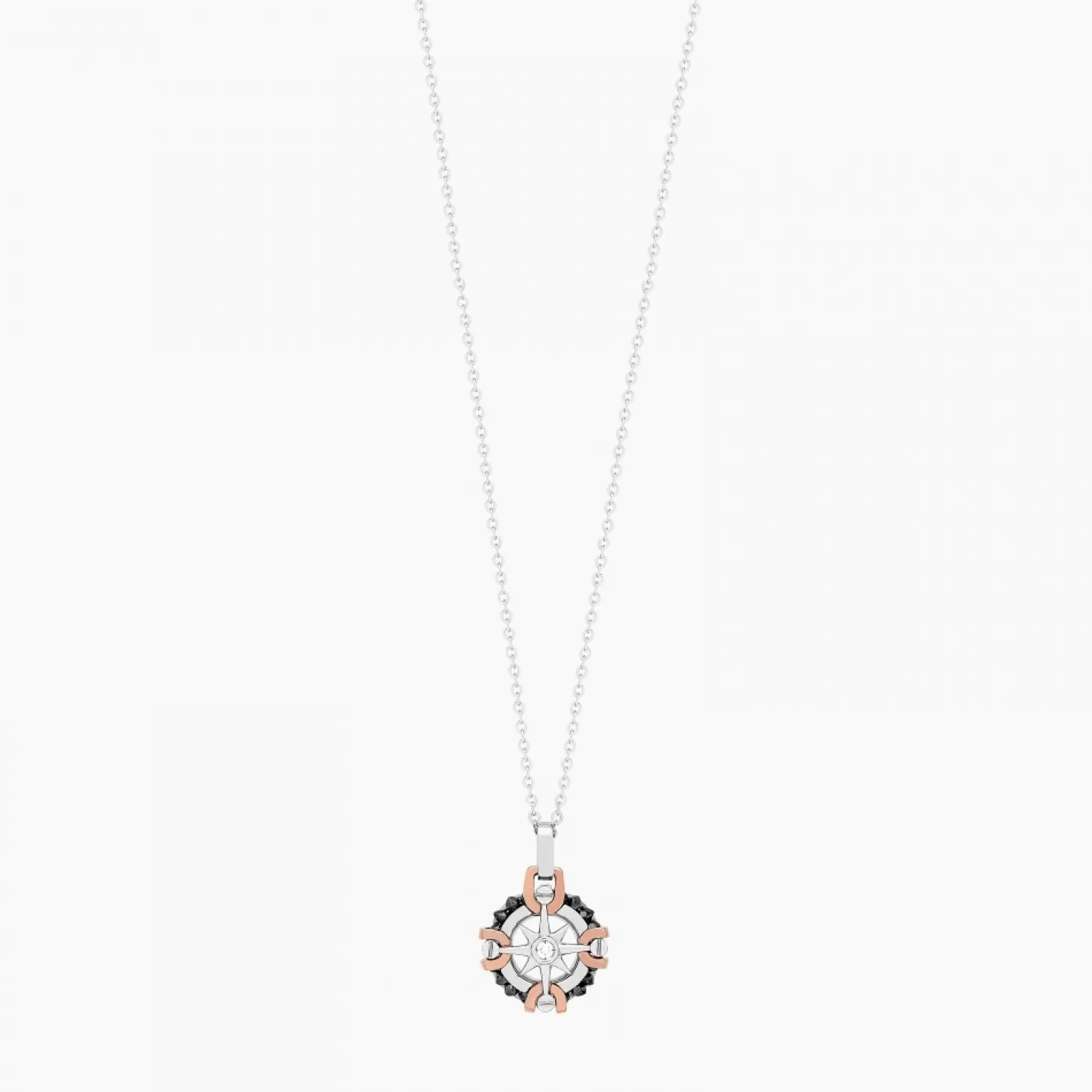 Zancan Gioielli Collanazancan In Oro Bianco Con Iconica Rosa Dei Venti .> Collane