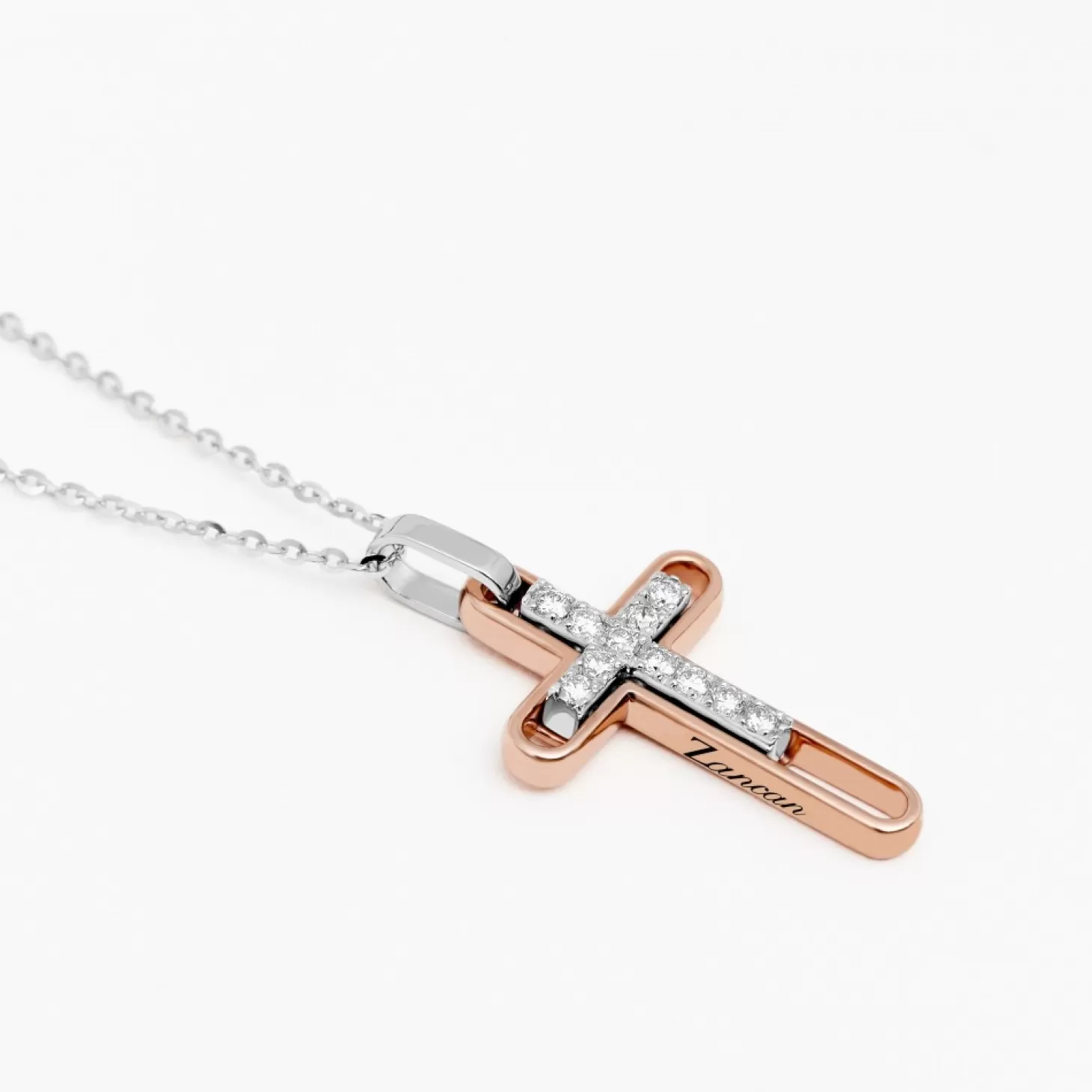 Zancan Gioielli Collanazancan In Oro Con Croce E Diamanti.> Collane