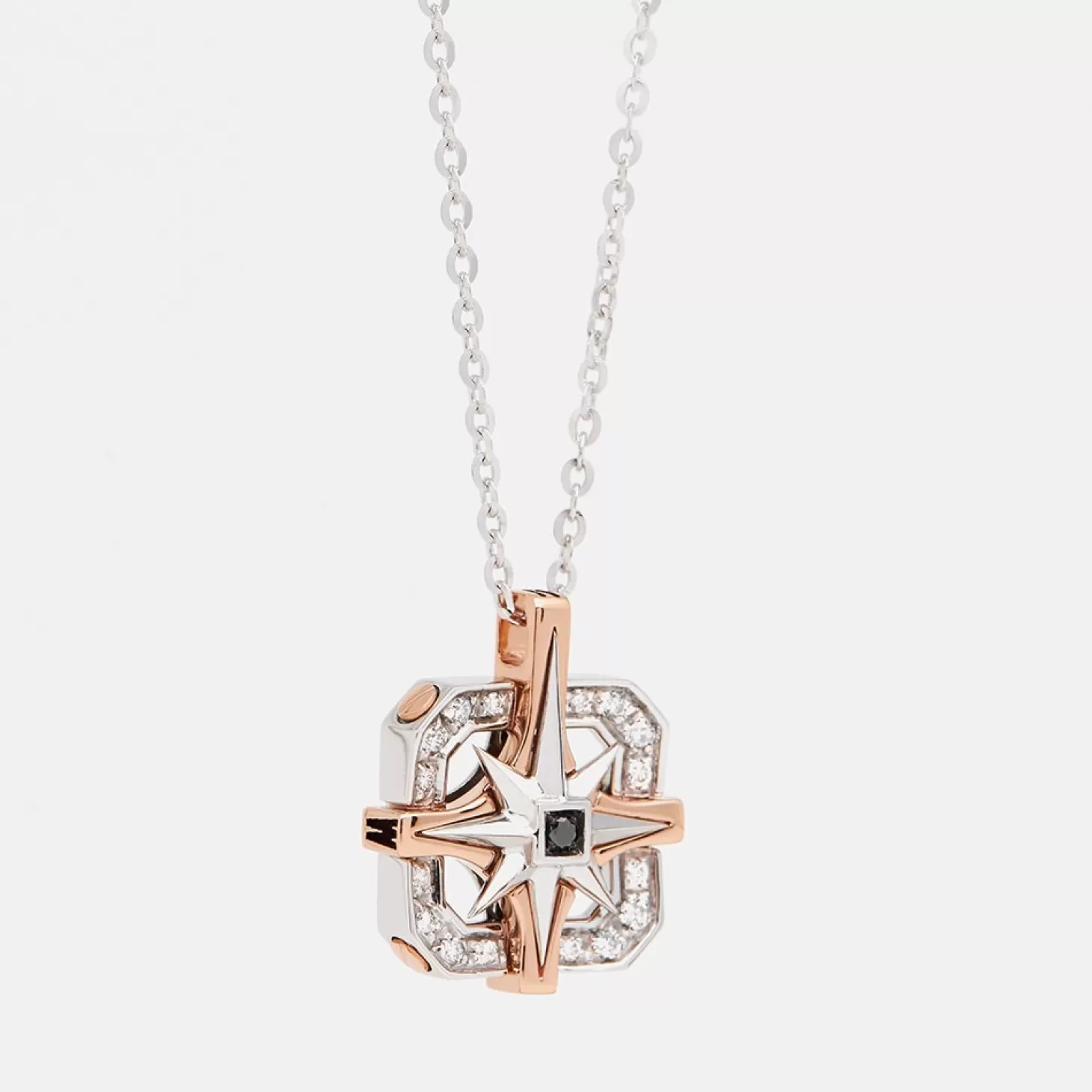 Zancan Gioielli Collanazancan In Oro Con Pendente Rosa Dei Venti E Diamanti.> Collane