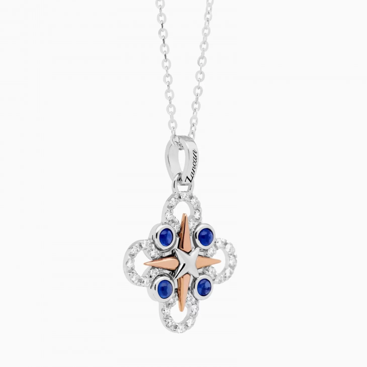 Zancan Gioielli Collanazancan In Oro Con Pendente Rosa Dei Venti E Diamanti.> Collane