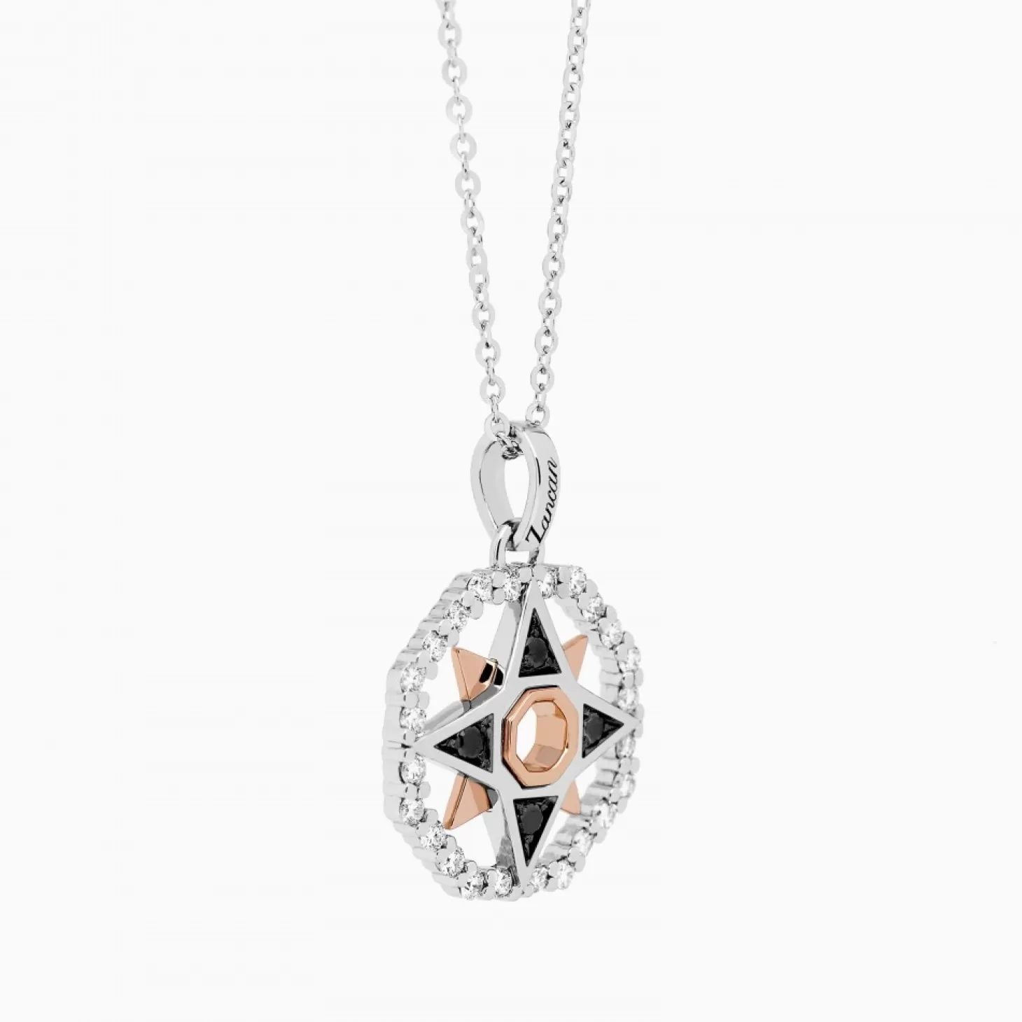 Zancan Gioielli Collanazancan In Oro Con Pendente Rosa Dei Venti E Diamanti.> Collane