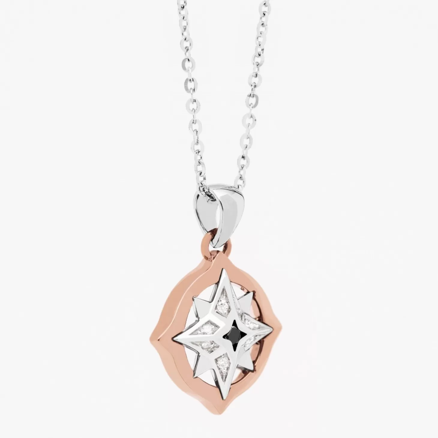 Zancan Gioielli Collanazancan In Oro Con Pendente Rosa Dei Venti E Diamanti.> Collane