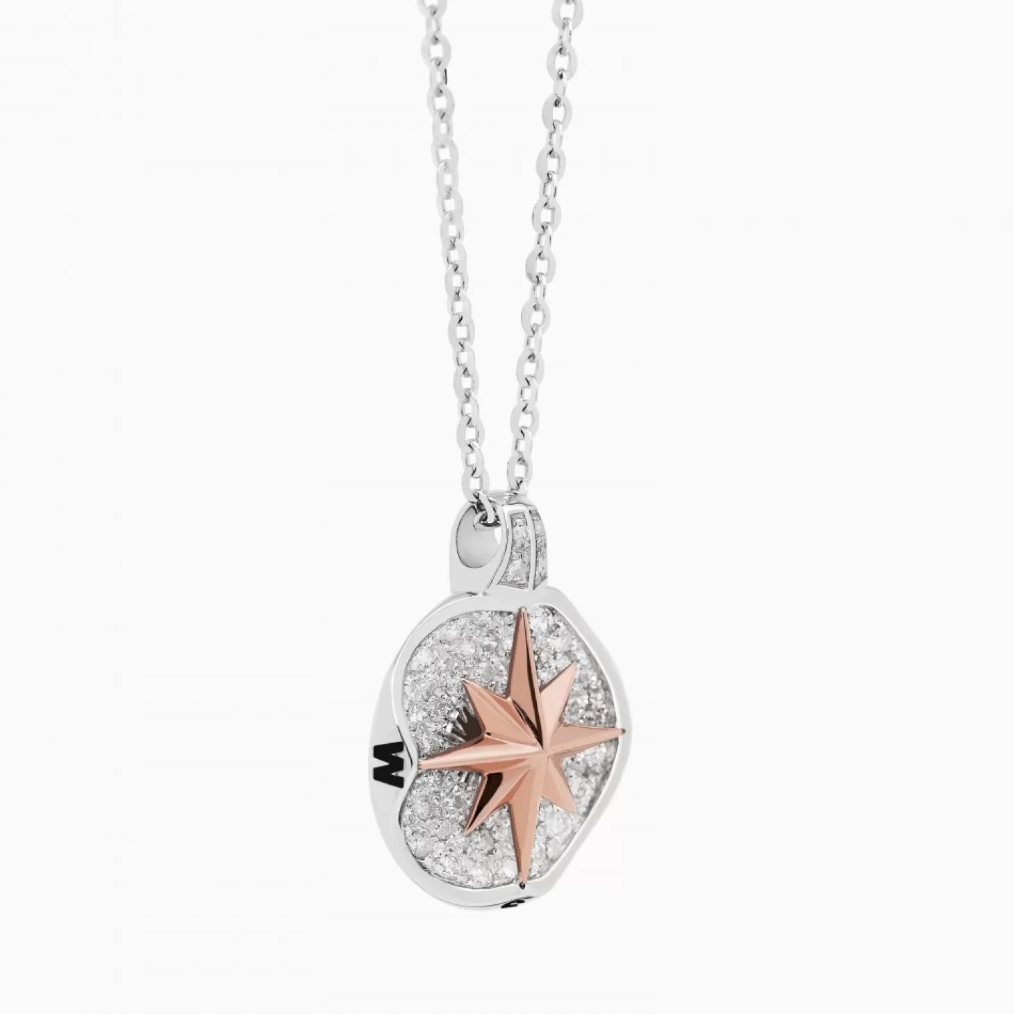 Zancan Gioielli Collanazancan In Oro Con Pendente Rosa Dei Venti E Diamanti.> Collane