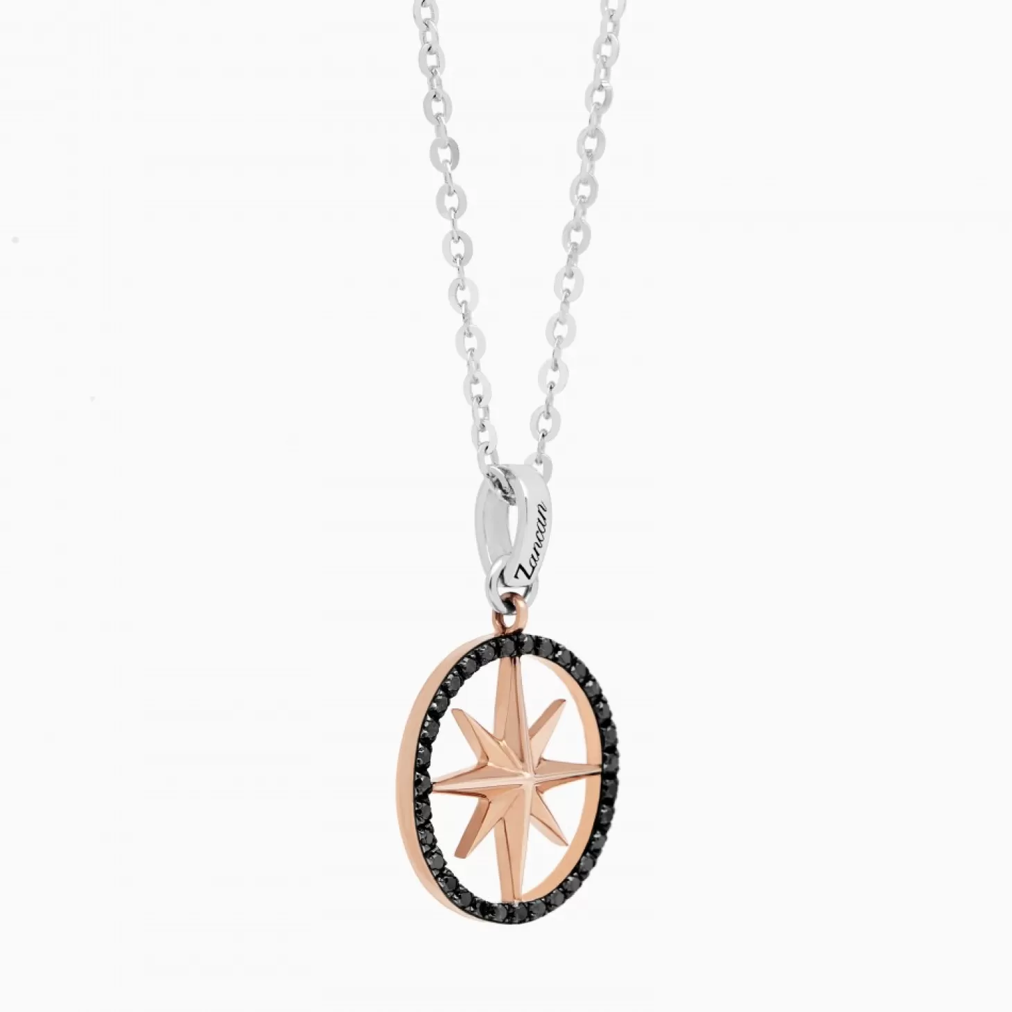 Zancan Gioielli Collanazancan In Oro Con Pendente Rosa Dei Venti E Diamanti.> Collane