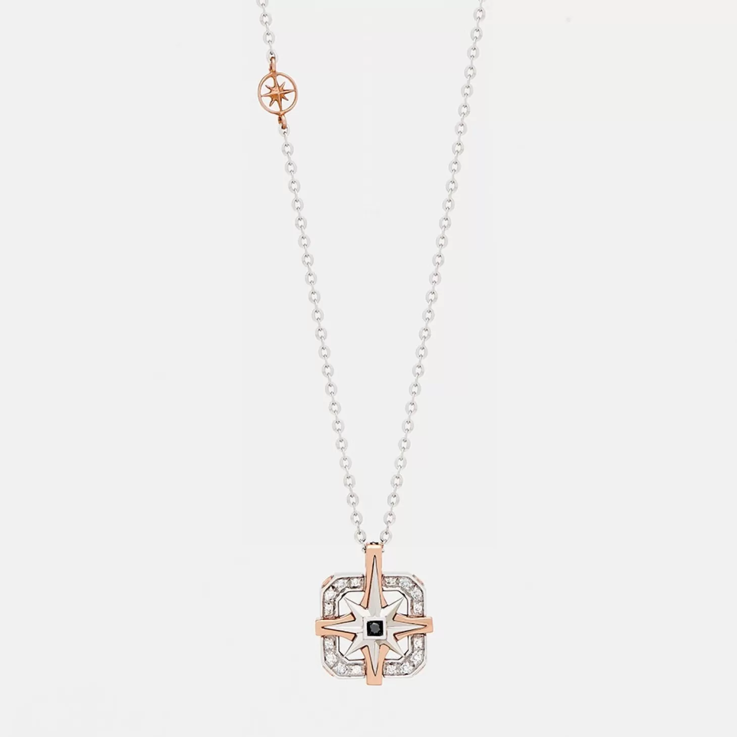 Zancan Gioielli Collanazancan In Oro Con Pendente Rosa Dei Venti E Diamanti.> Collane