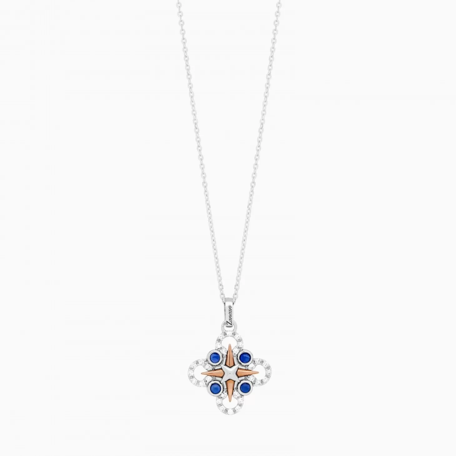 Zancan Gioielli Collanazancan In Oro Con Pendente Rosa Dei Venti E Diamanti.> Collane