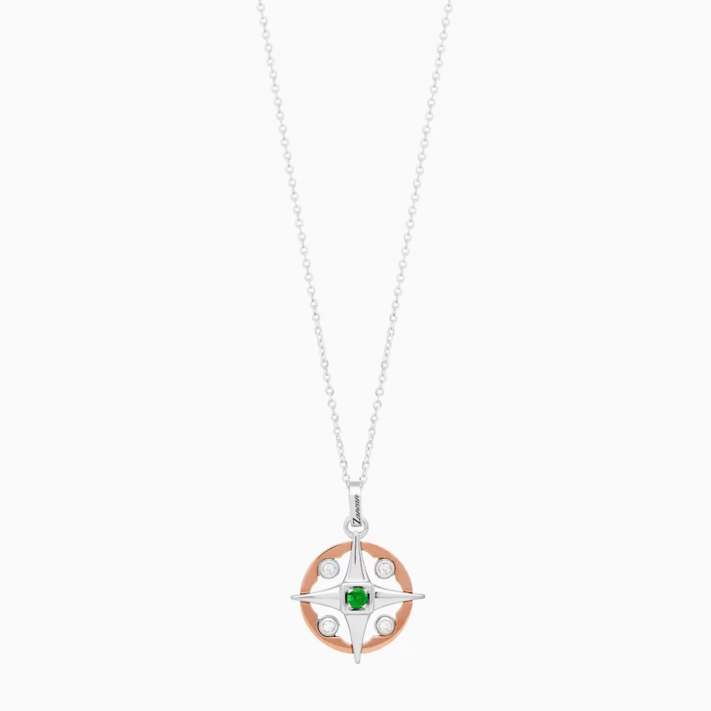 Zancan Gioielli Collanazancan In Oro Con Pendente Rosa Dei Venti E Diamanti.> Collane