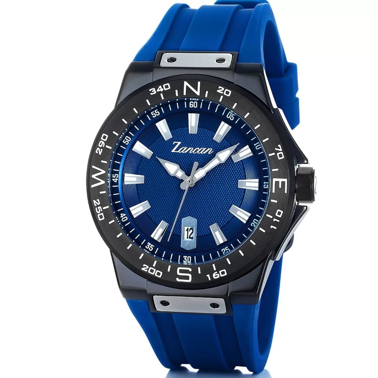 Zancan Gioielli Orologio Solo Tempo Zancan In Acciaio Con Datario E Cinturino In Silicone.> Orologi